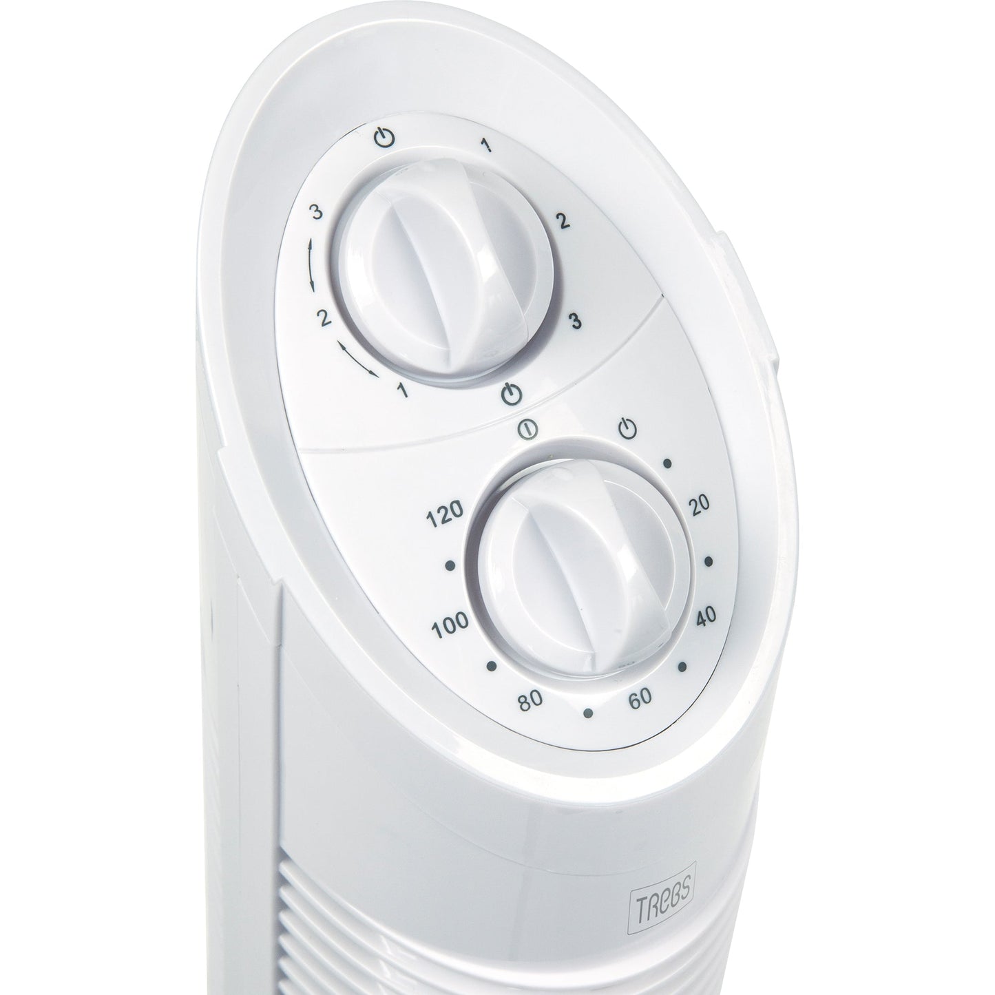 Trebs Turmventilator 99383 30W 3 Leistungsstufen weiß