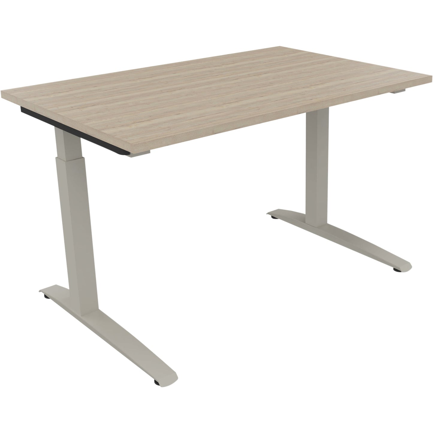 Schreibtisch all in one Maße: 1.200 x 650-850 x 800 mm (B x H x T) Holz eiche natur