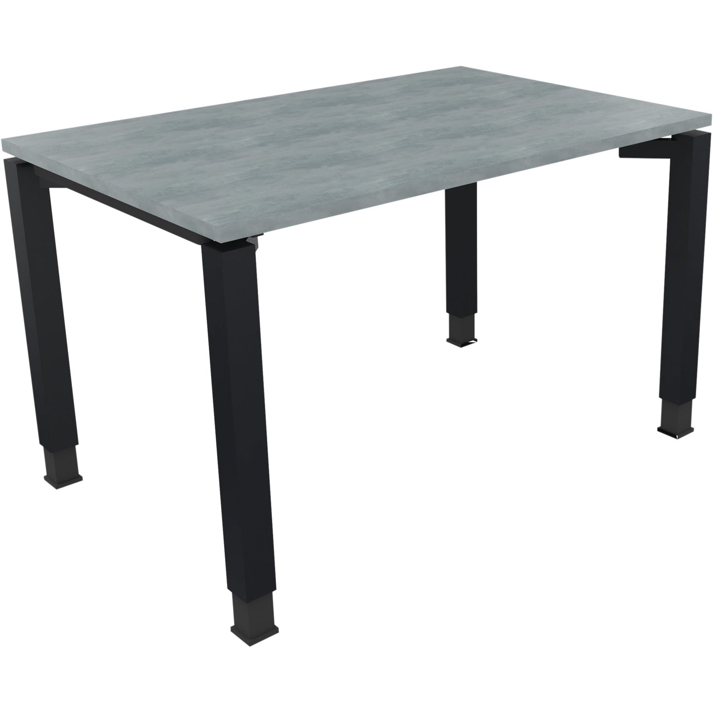 Schreibtisch all in one Maße: 1.200 x 680-820 x 800 mm (B x H x T) Holz beton hell