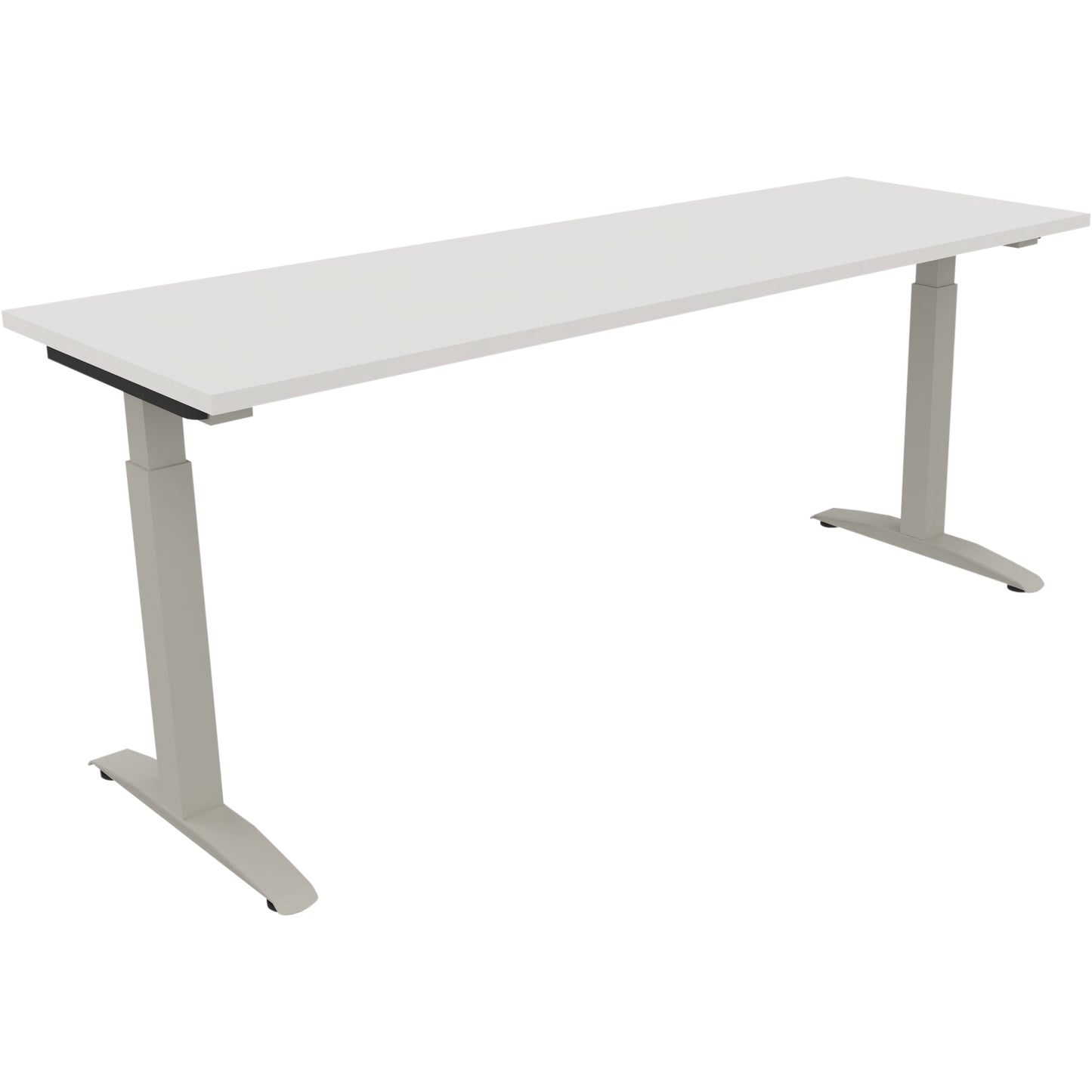 Schreibtisch all in one Maße: 1.800 x 650-850 x 600 mm (B x H x T) Holz diamantweiß