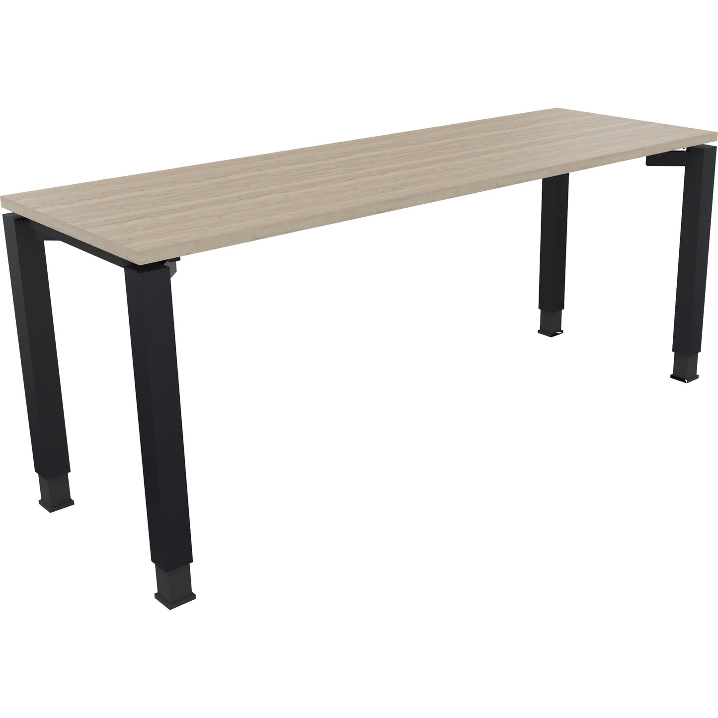 Schreibtisch all in one Maße: 1.800 x 680-820 x 600 mm (B x H x T) Holz eiche natur