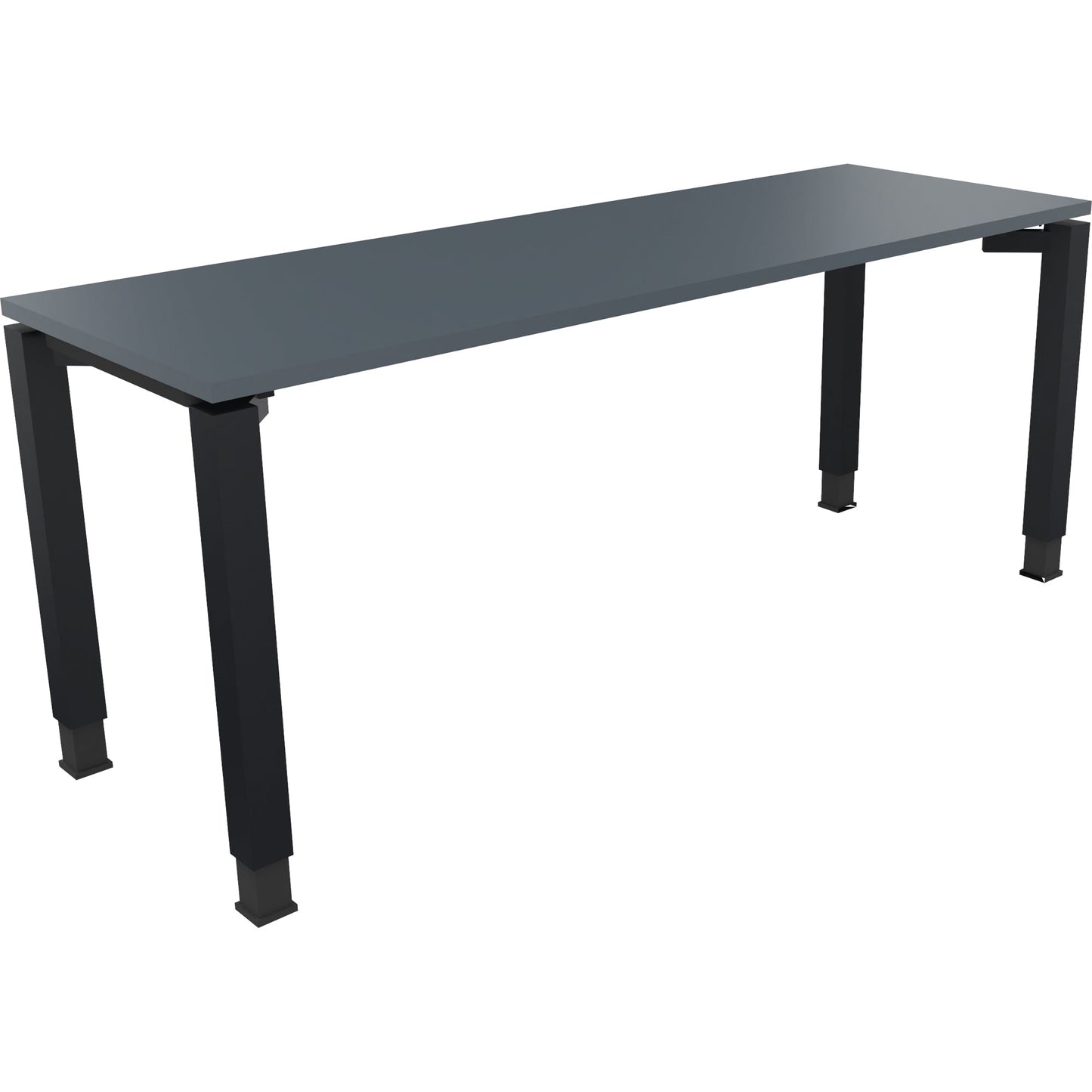 Schreibtisch all in one Maße: 1.800 x 680-820 x 600 mm (B x H x T) Holz lavagrau
