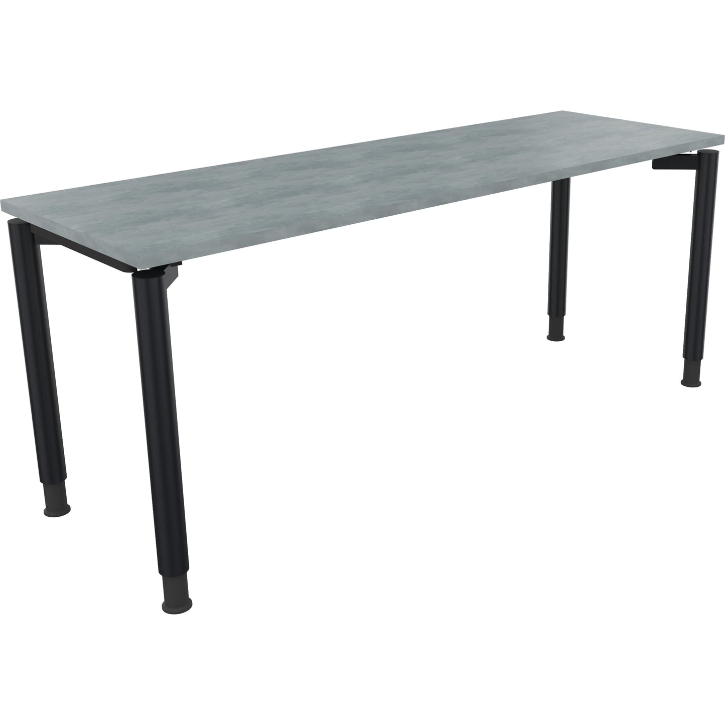 Schreibtisch all in one Maße: 1.800 x 680-820 x 600 mm (B x H x T) Holz beton hell