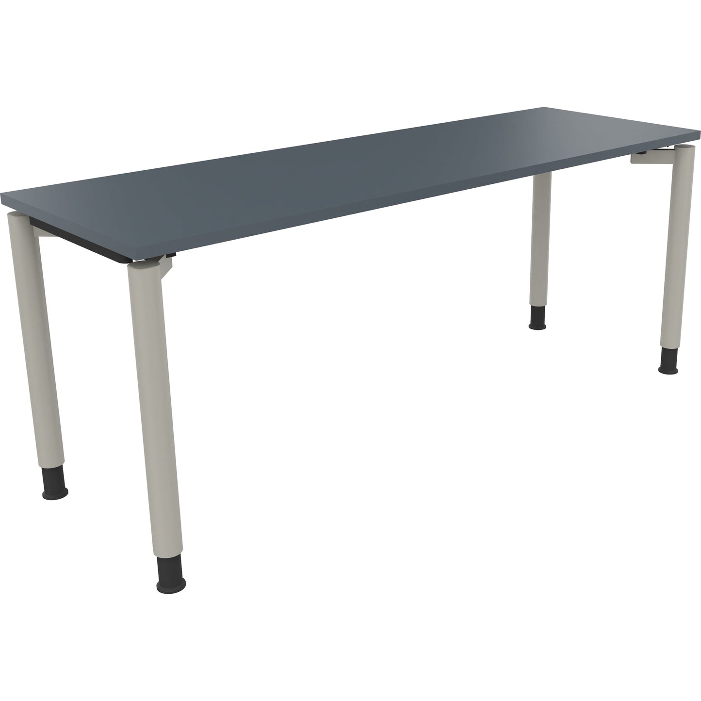 Schreibtisch all in one Maße: 1.800 x 680-820 x 600 mm (B x H x T) Holz lavagrau