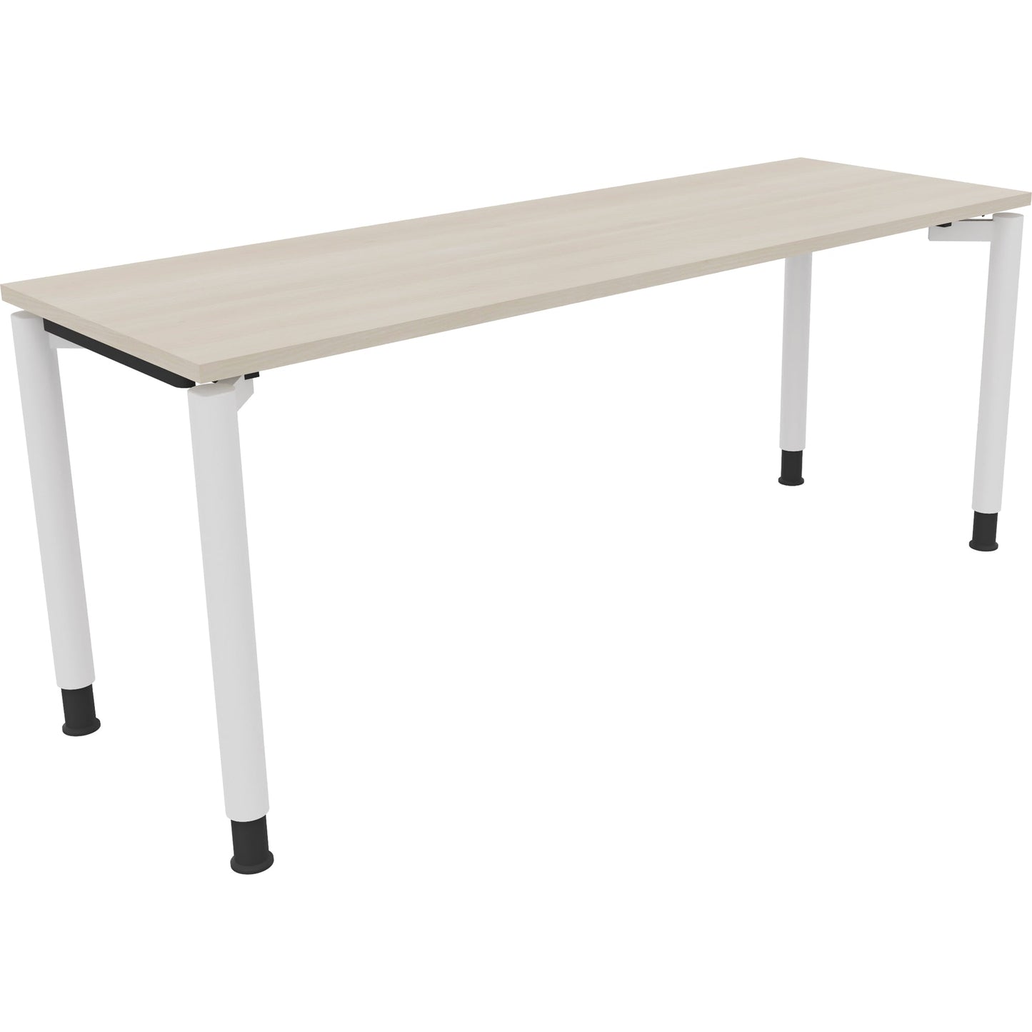 Schreibtisch all in one Maße: 1.800 x 680-820 x 600 mm (B x H x T) Holz akazie hell