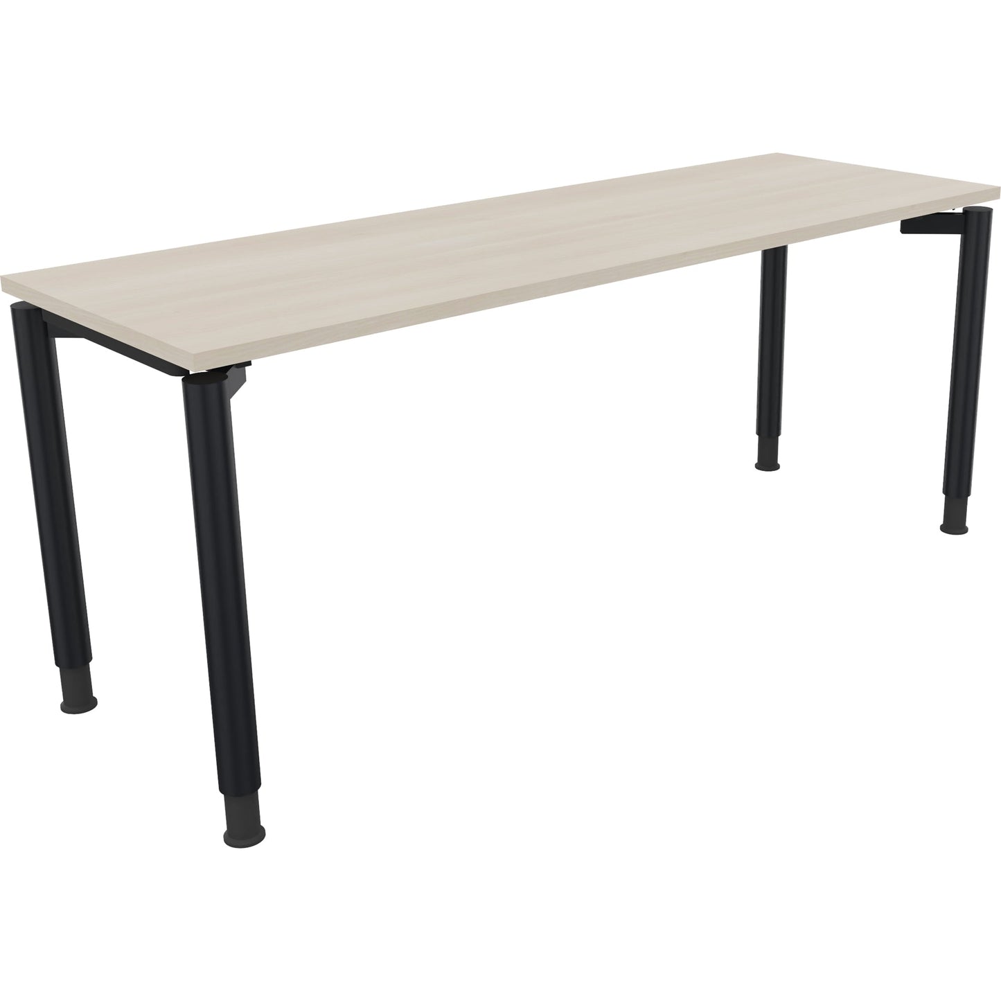 Schreibtisch all in one Maße: 1.800 x 680-820 x 600 mm (B x H x T) Holz akazie hell