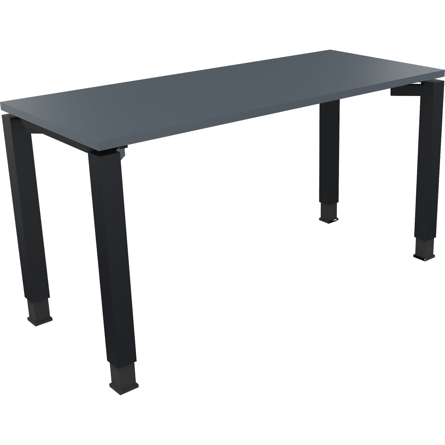 Schreibtisch all in one Maße: 1.400 x 680-820 x 600 mm (B x H x T) Holz lavagrau