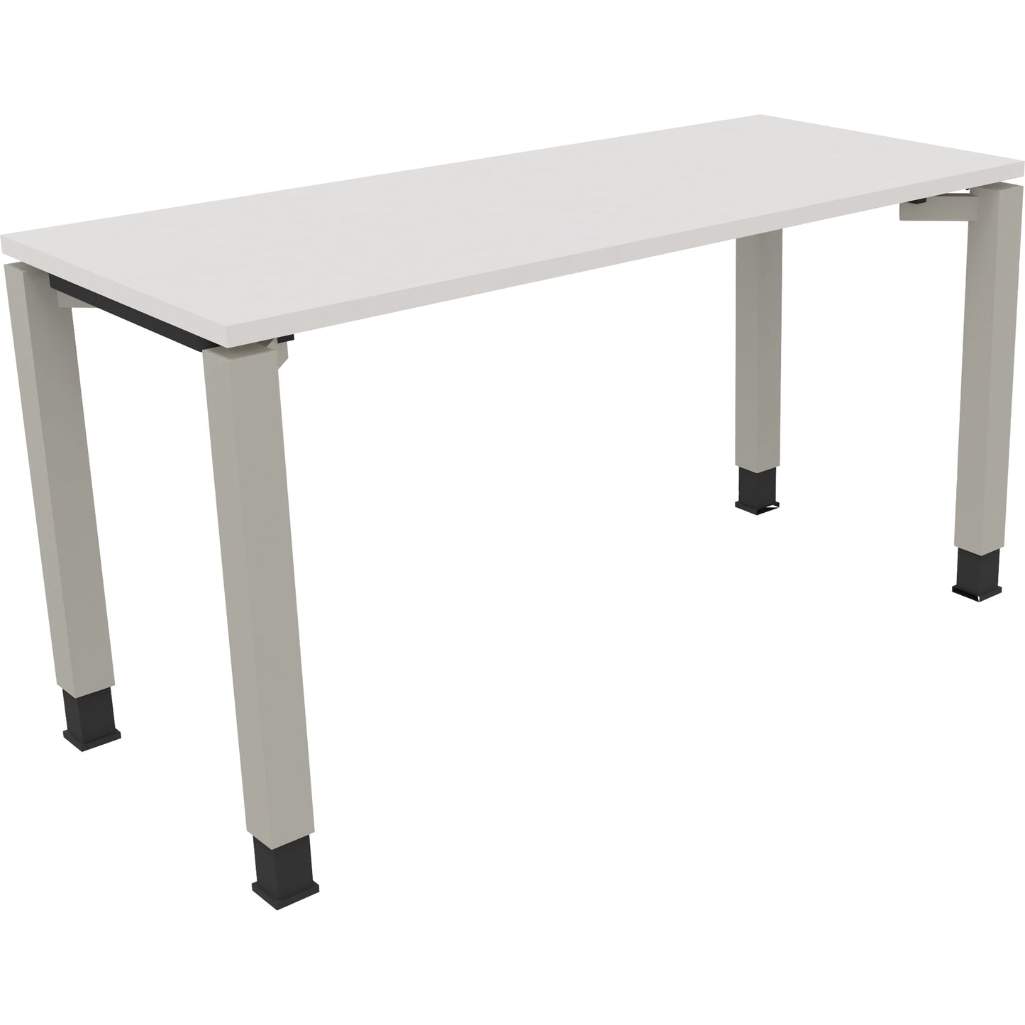 Schreibtisch all in one Maße: 1.400 x 680-820 x 600 mm (B x H x T) Holz diamantweiß