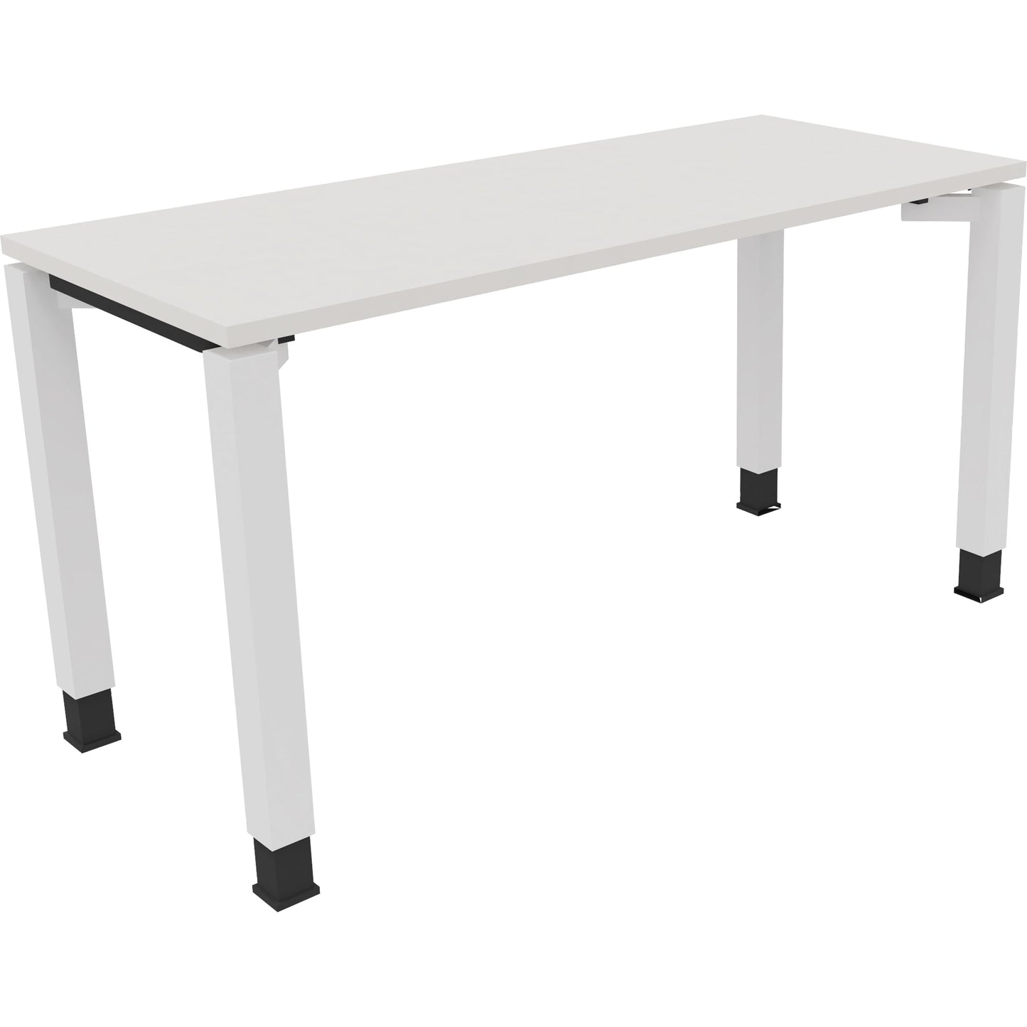 Schreibtisch all in one Maße: 1.400 x 680-820 x 600 mm (B x H x T) Holz diamantweiß