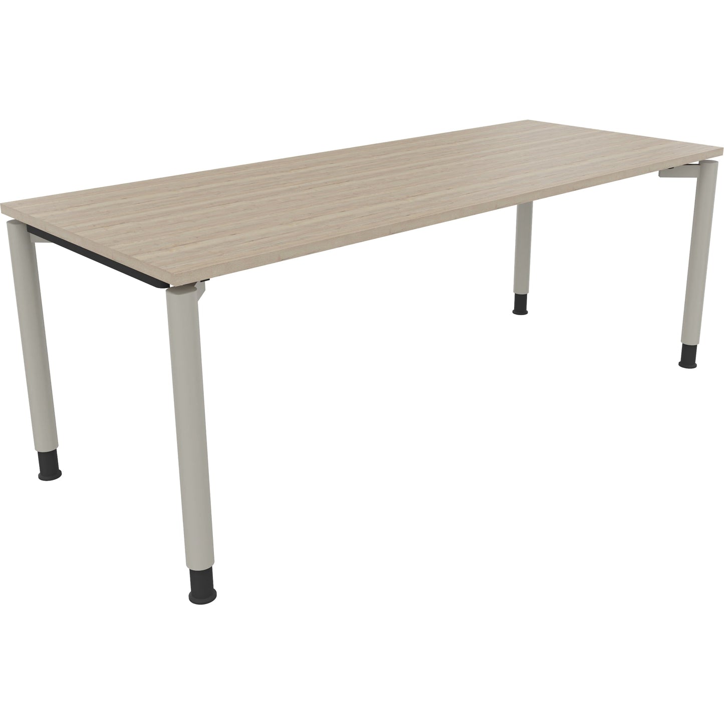 Schreibtisch all in one Maße: 2.000 x 680-820 x 800 mm (B x H x T) Holz eiche natur