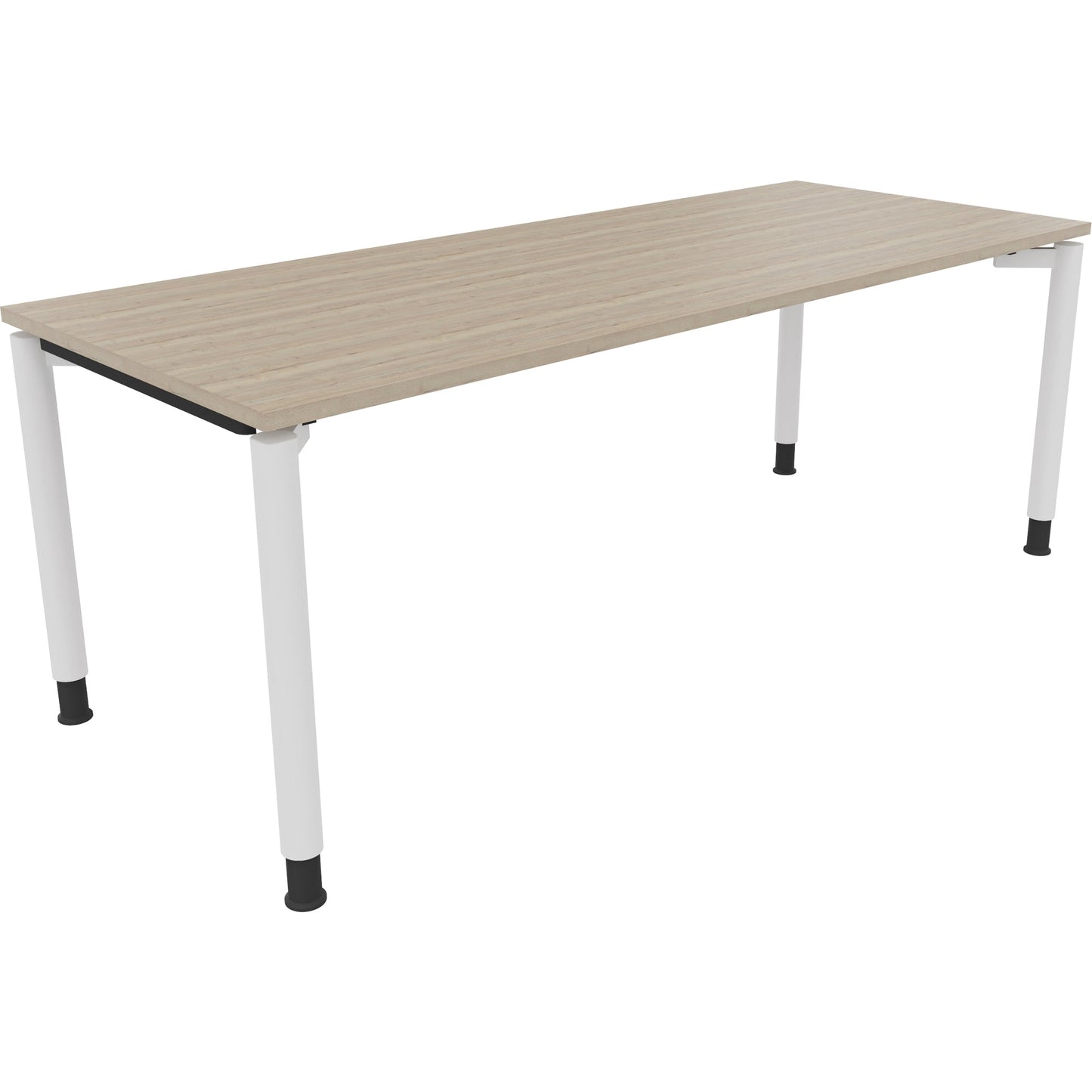 Schreibtisch all in one Maße: 2.000 x 680-820 x 800 mm (B x H x T) Holz eiche natur