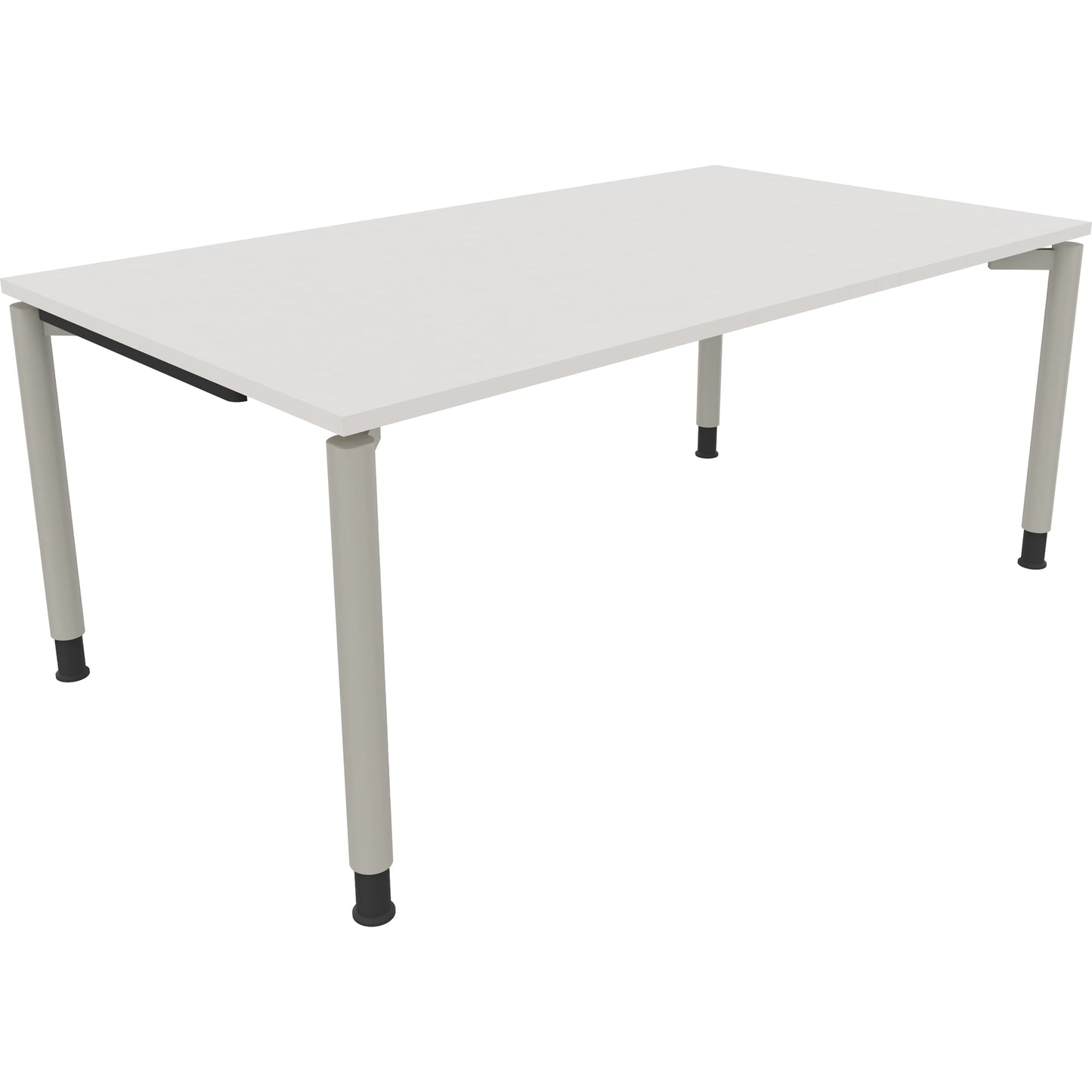 Schreibtisch all in one Maße: 1.800 x 680-820 x 1.000 mm (B x H x T) Holz diamantweiß