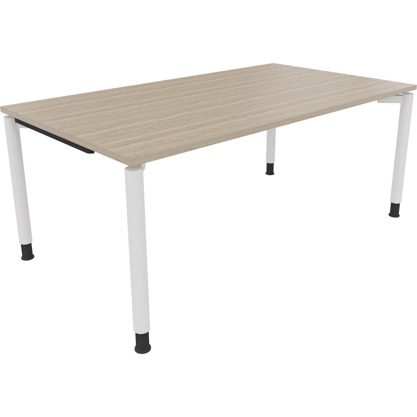 Schreibtisch all in one Maße: 1.800 x 680-820 x 1.000 mm (B x H x T) Holz eiche natur