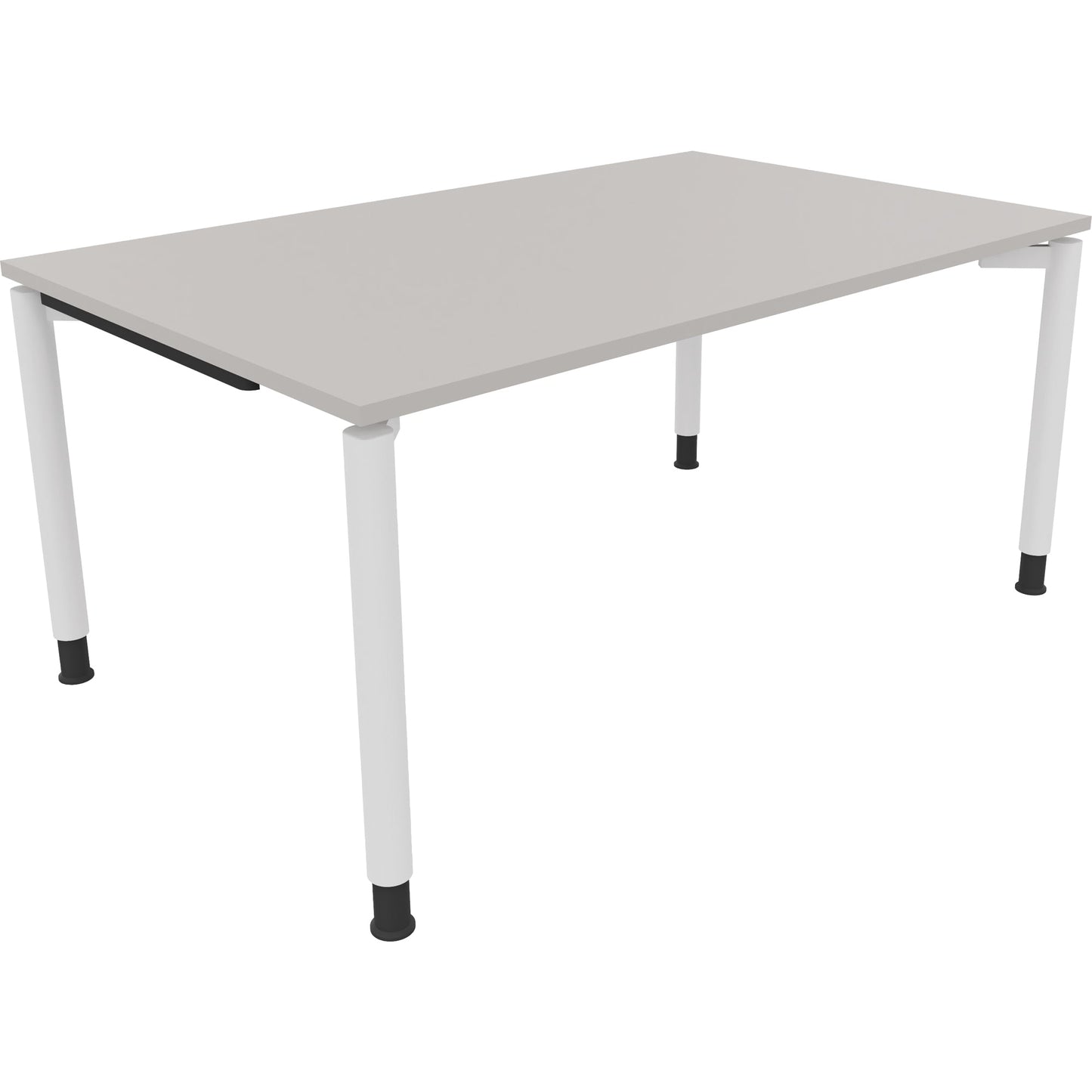 Schreibtisch all in one Maße: 1.600 x 680-820 x 1.000 mm (B x H x T) Holz lichtgrau