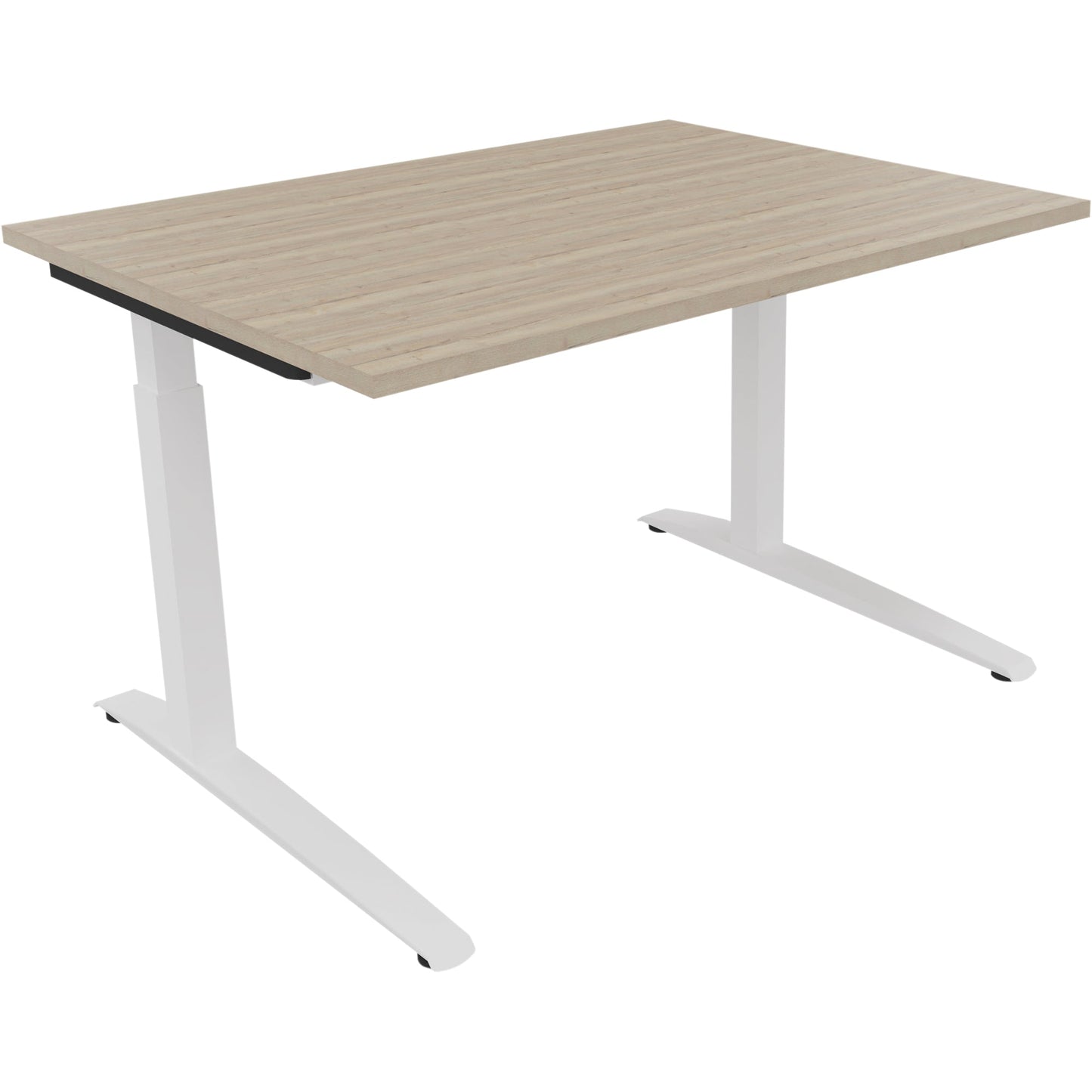 Schreibtisch all in one Maße: 1.600 x 650-850 x 700 mm (B x H x T) Holz eiche natur