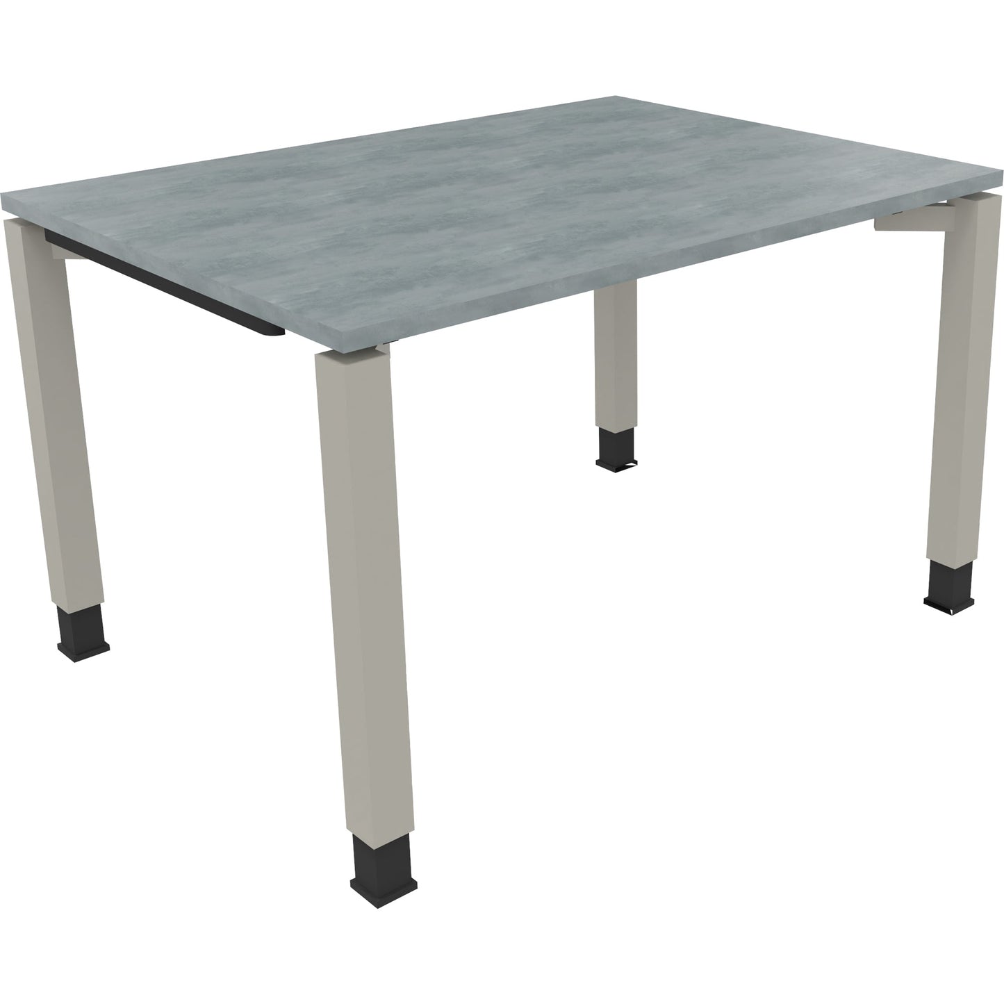 Schreibtisch all in one Maße: 1.200 x 680-820 x 900 mm (B x H x T) Holz beton hell