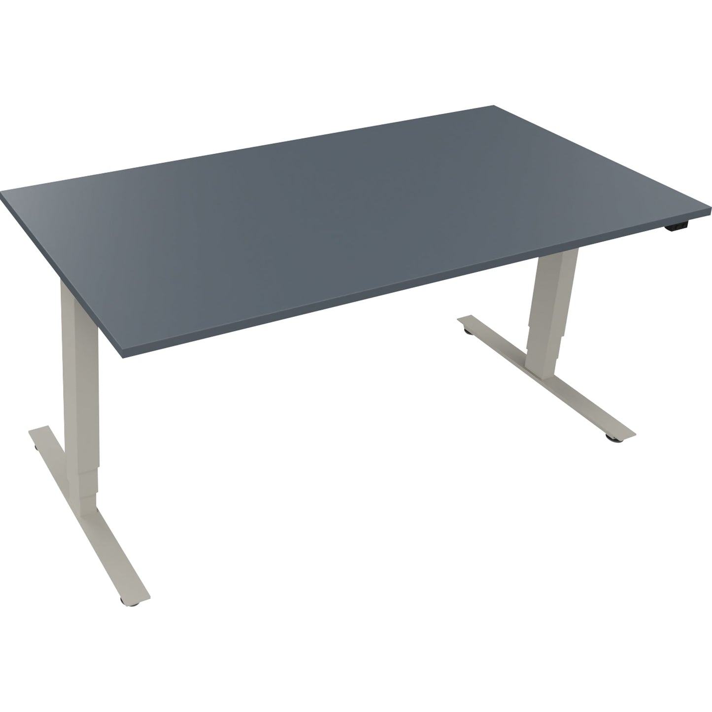 Schreibtisch Move 2.0 Maße: 1.600 x 625-1.285 x 800 mm (B x H x T) Holz lavagrau