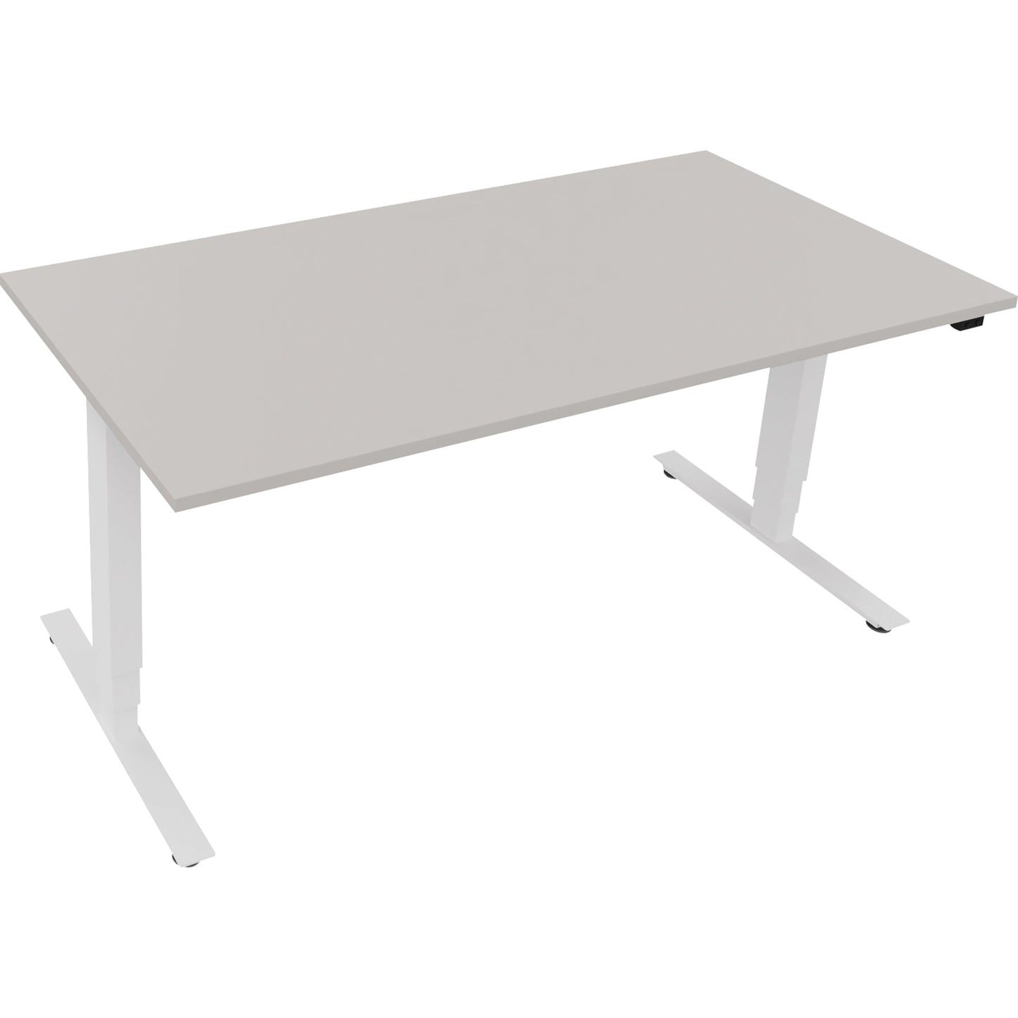 Schreibtisch Move 2.0 Maße: 1.600 x 625-1.285 x 800 mm (B x H x T) Holz lichtgrau