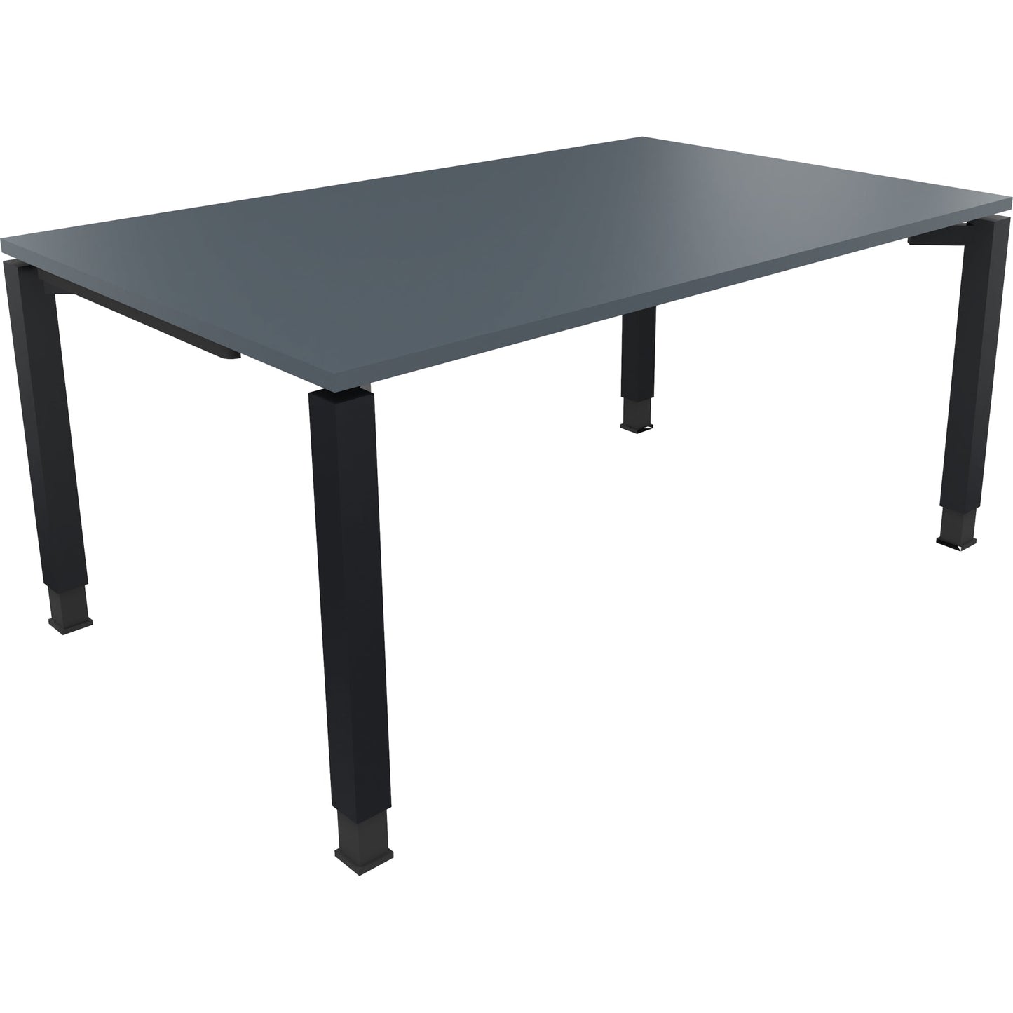 Schreibtisch all in one Maße: 1.600 x 680-820 x 1.000 mm (B x H x T) Holz lavagrau