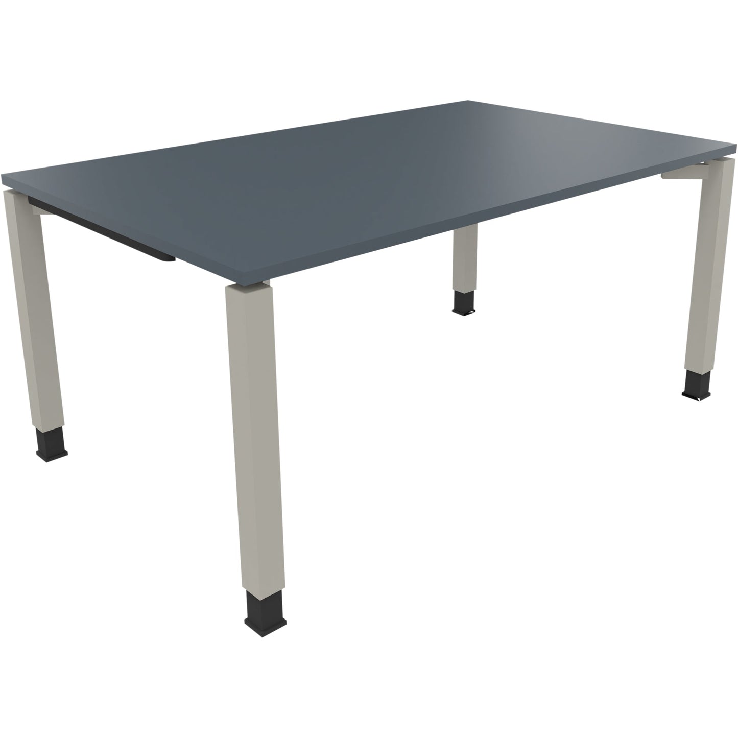 Schreibtisch all in one Maße: 1.600 x 680-820 x 1.000 mm (B x H x T) Holz lavagrau