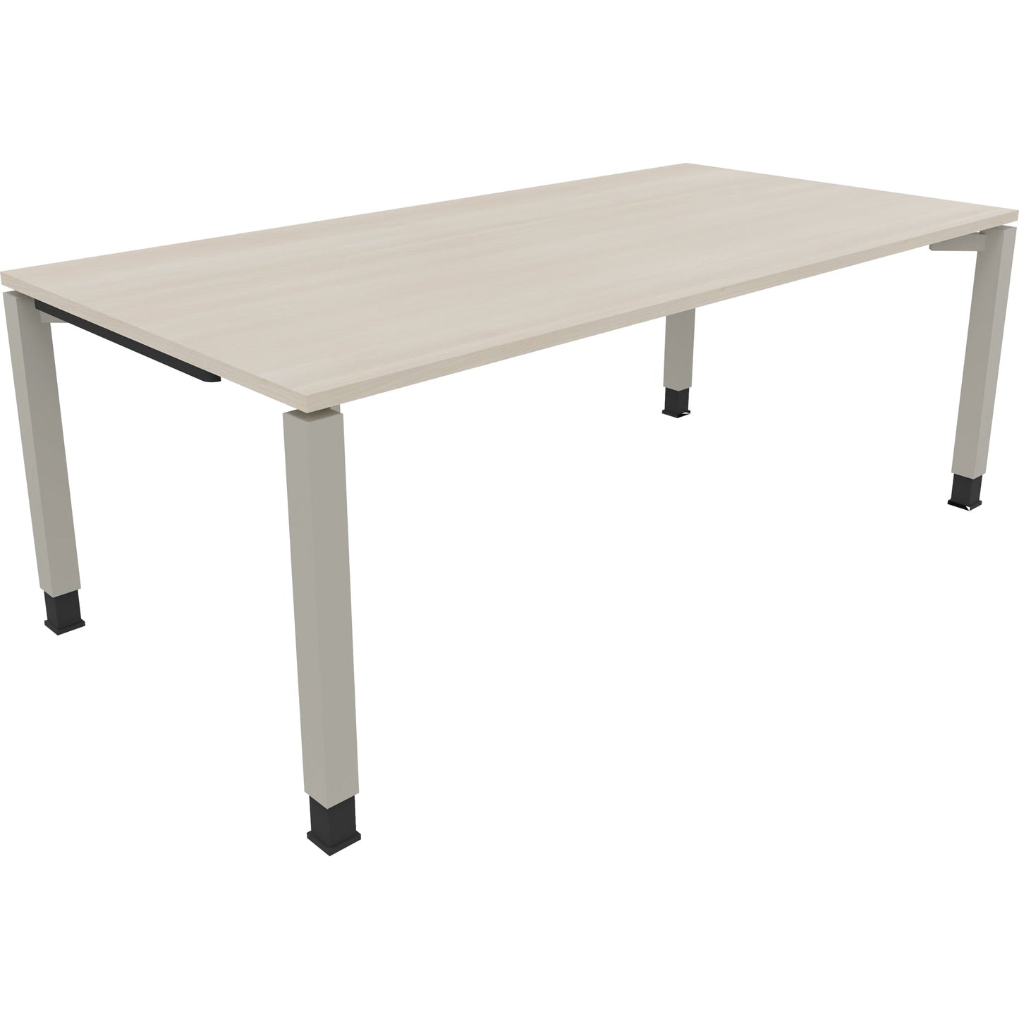 Schreibtisch all in one Maße: 2.000 x 680-820 x 1.000 mm (B x H x T) Holz akazie hell
