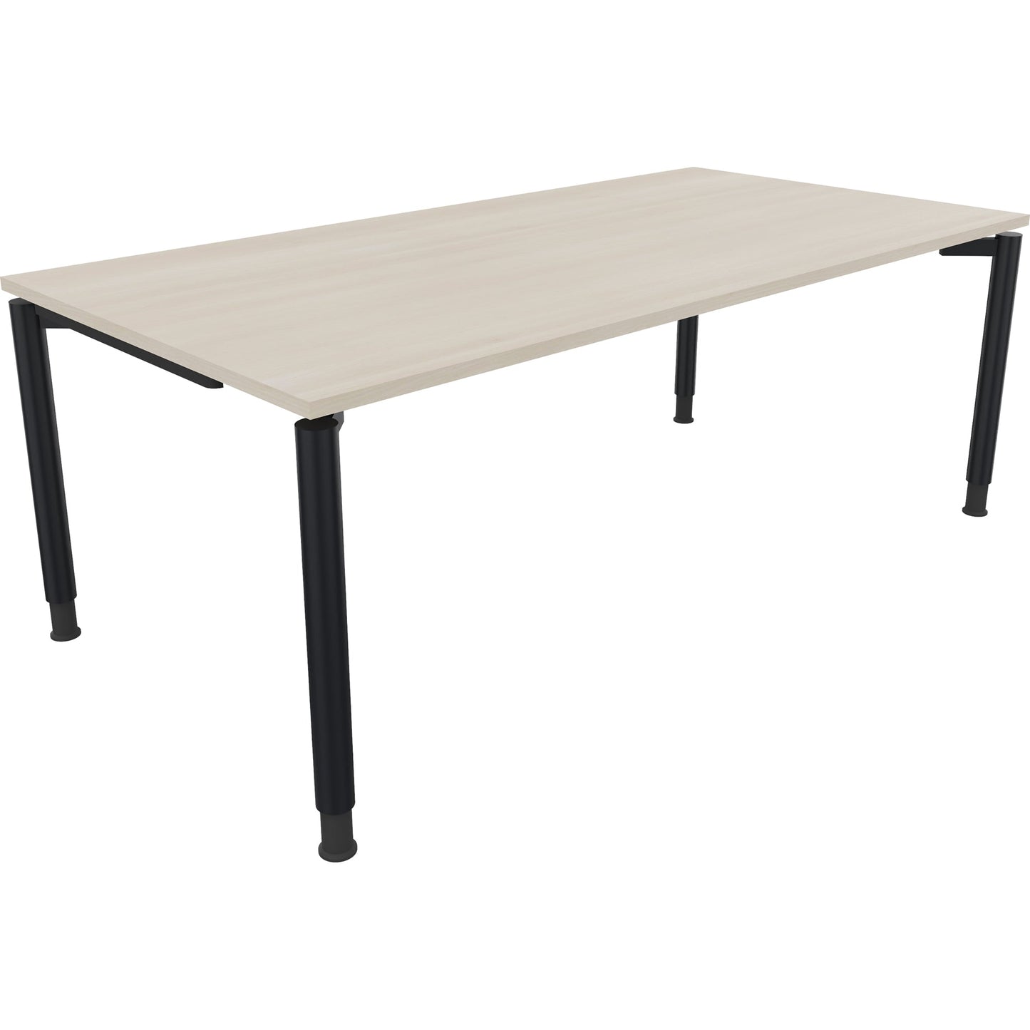 Schreibtisch all in one Maße: 2.000 x 680-820 x 1.000 mm (B x H x T) Holz akazie hell