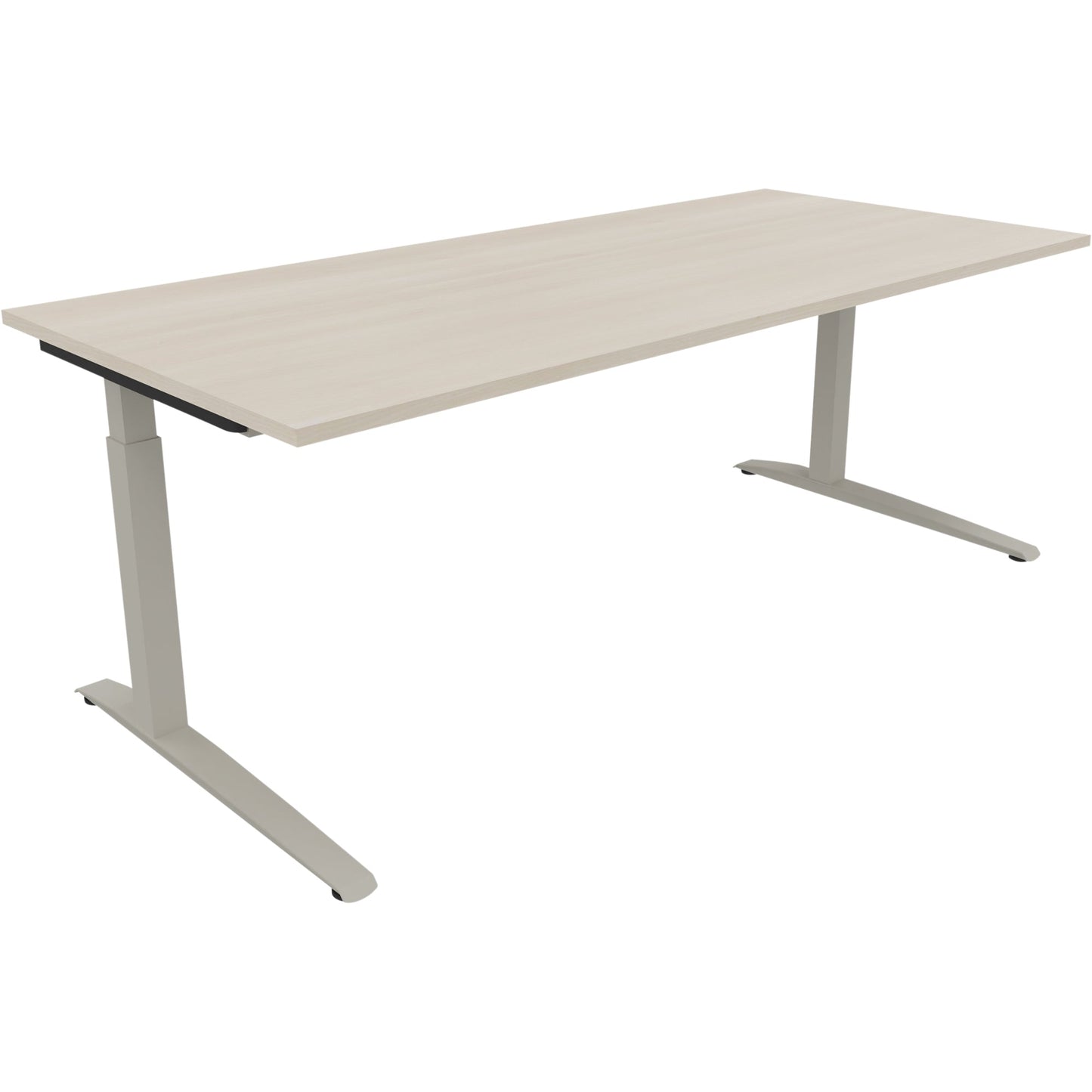 Schreibtisch all in one Maße: 2.000 x 650-850 x 900 mm (B x H x T) Holz akazie hell