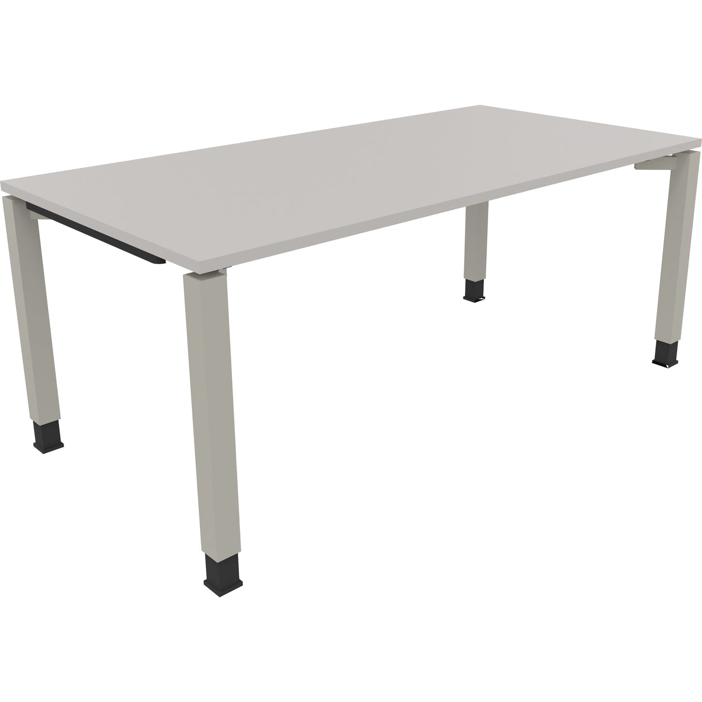 Schreibtisch all in one Maße: 1.800 x 680-820 x 900 mm (B x H x T) Holz lichtgrau