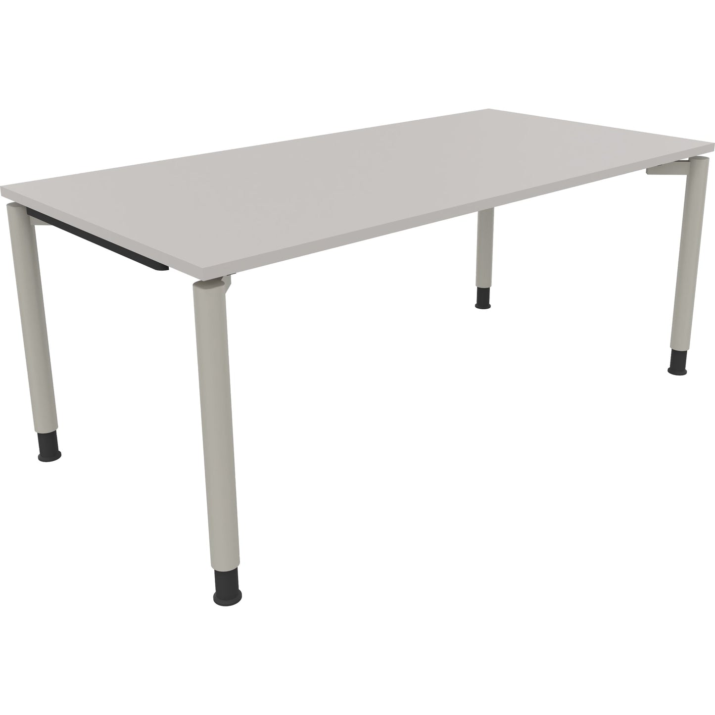 Schreibtisch all in one Maße: 1.800 x 680-820 x 900 mm (B x H x T) Holz lichtgrau