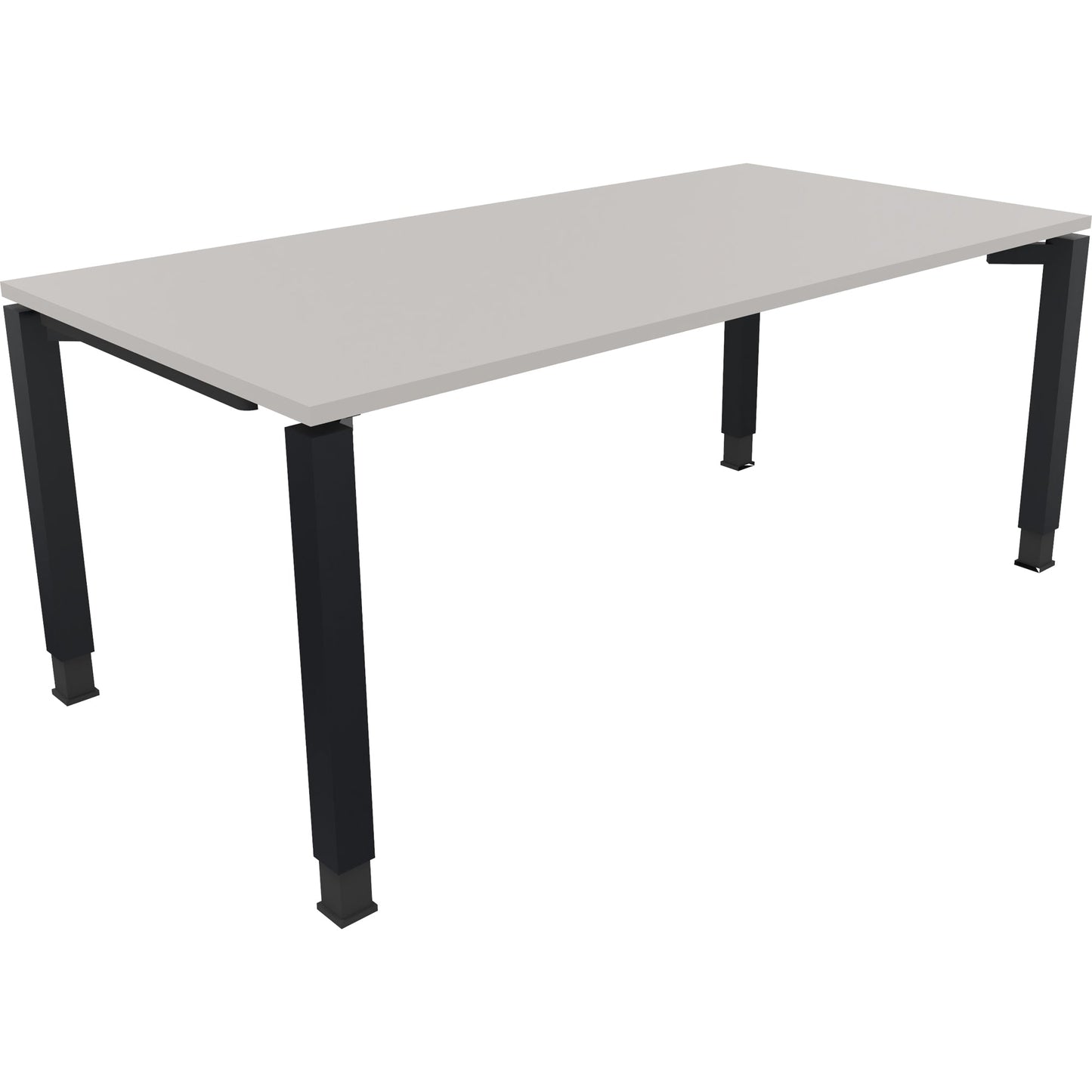 Schreibtisch all in one Maße: 1.800 x 680-820 x 900 mm (B x H x T) Holz lichtgrau