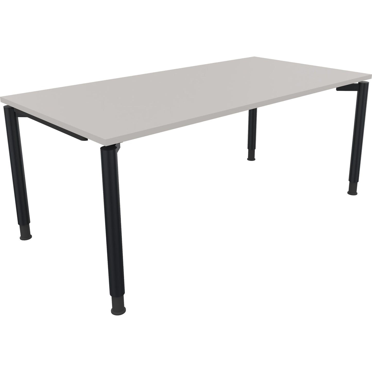 Schreibtisch all in one Maße: 1.800 x 680-820 x 900 mm (B x H x T) Holz lichtgrau