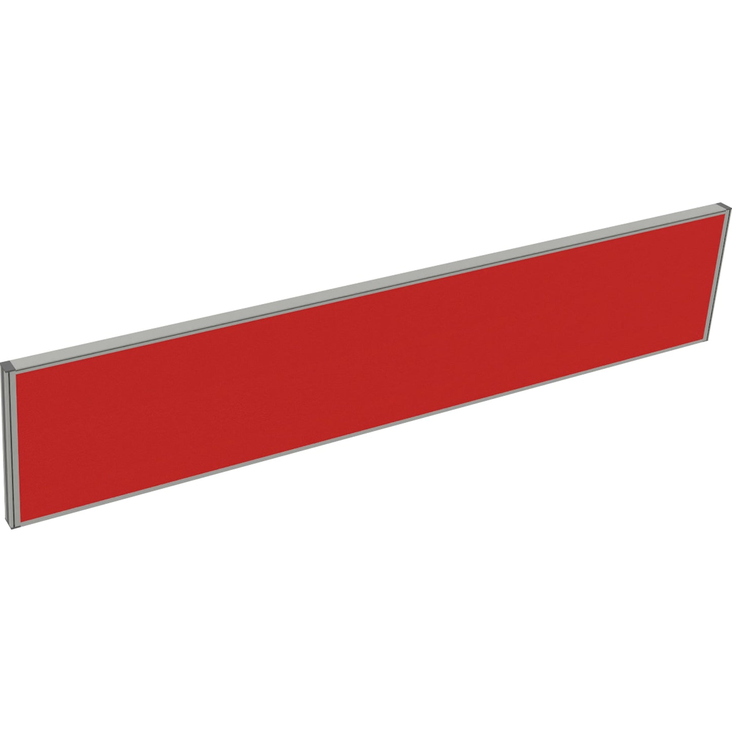Tischtrennwand System 41 200 x 40 cm (B x H) 4,1cm Schallabsorberklasse: B Lucia Stoff rot