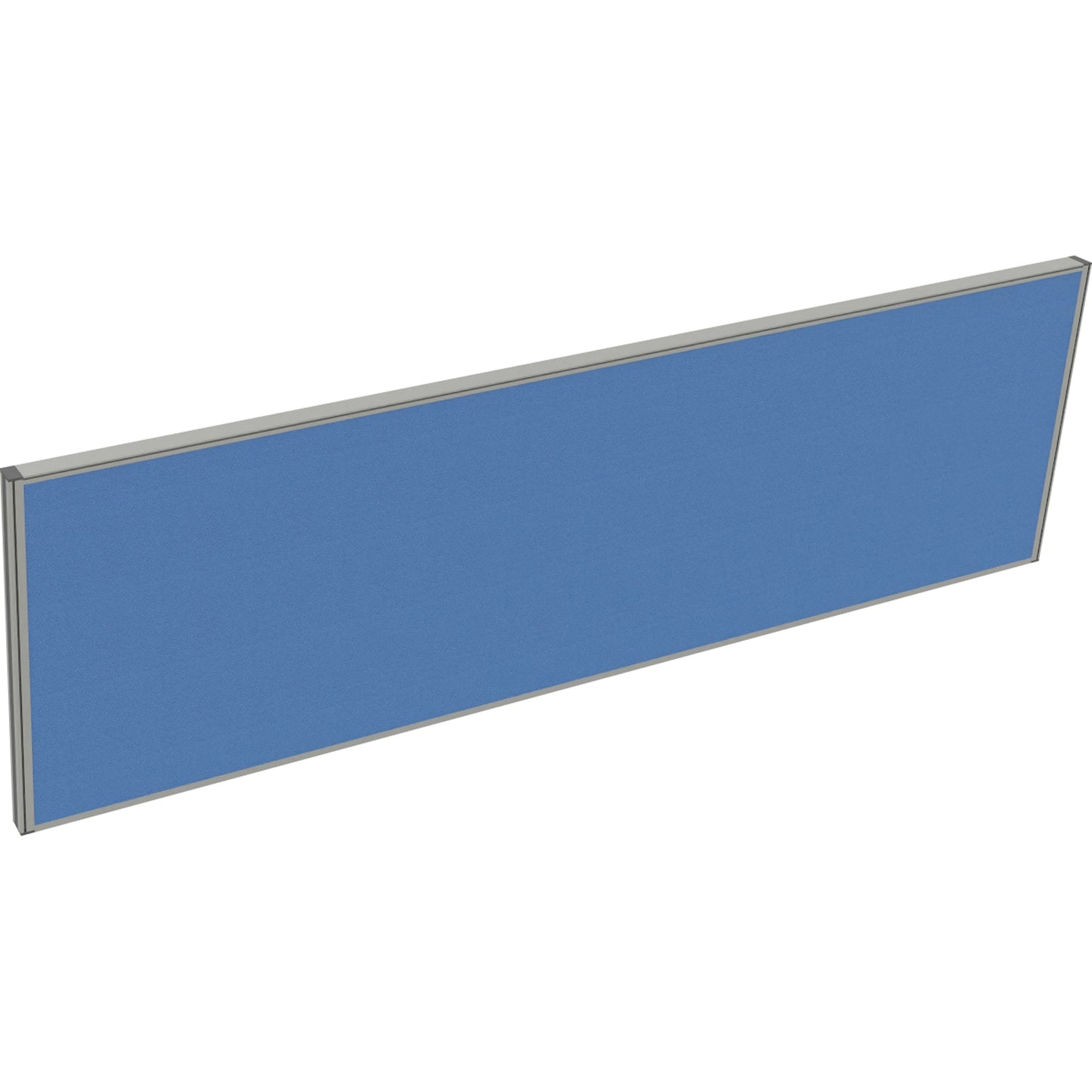 Tischtrennwand System 41 200 x 60 cm (B x H) 4,1cm Schallabsorberklasse: C Lucia Stoff blau