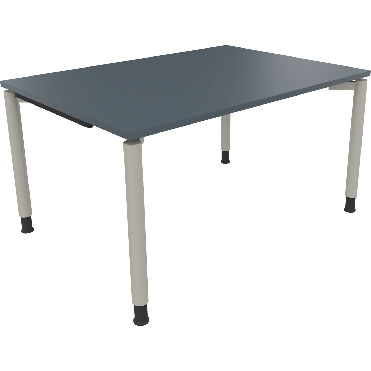 Schreibtisch all in one Maße: 1.400 x 680-820 x 1.000 mm (B x H x T) Holz lavagrau