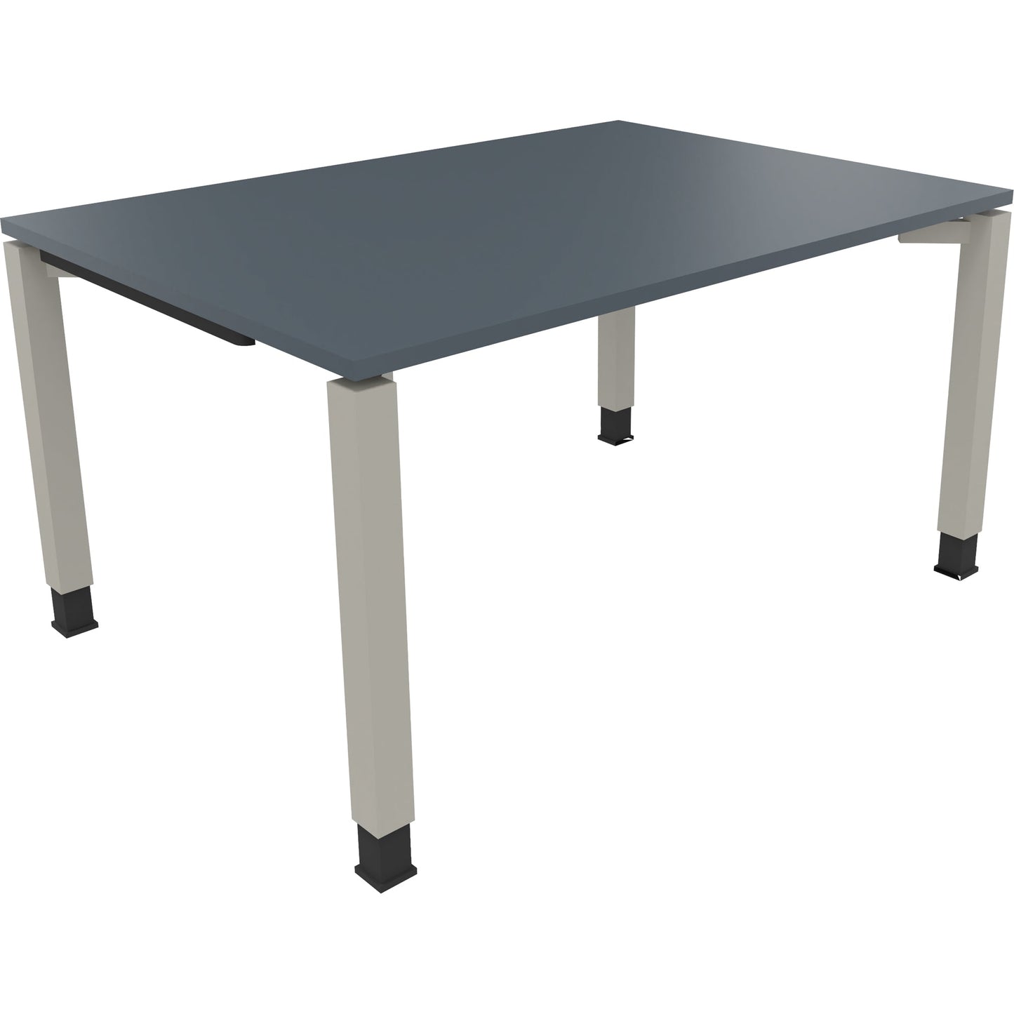 Schreibtisch all in one Maße: 1.400 x 680-820 x 1.000 mm (B x H x T) Holz lavagrau