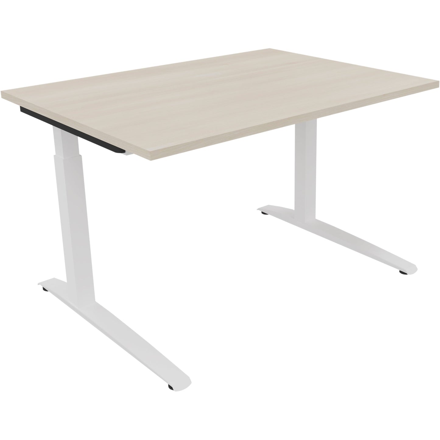 Schreibtisch all in one Maße: 1.200 x 650-850 x 900 mm (B x H x T) Holz akazie hell