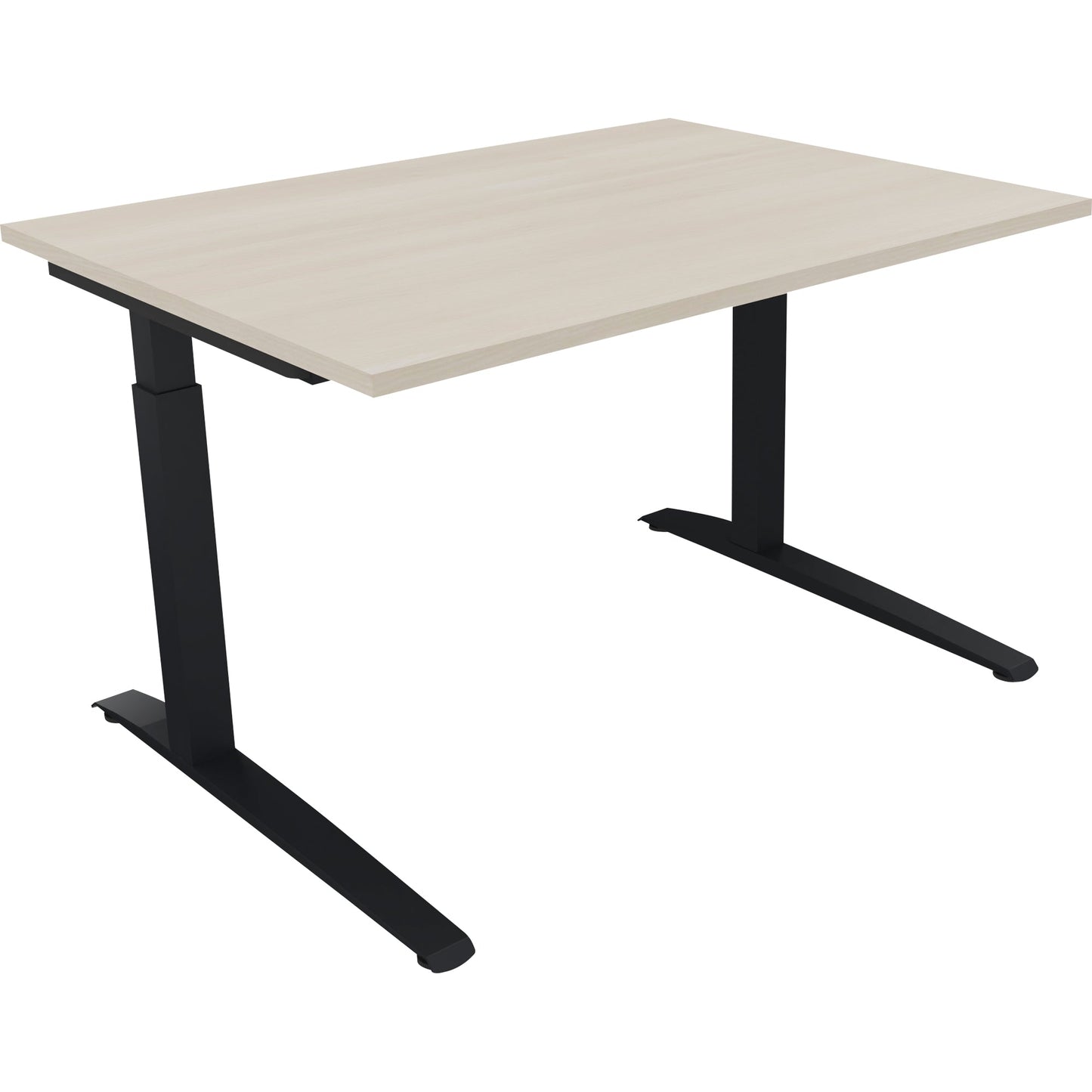 Schreibtisch all in one Maße: 1.200 x 650-850 x 900 mm (B x H x T) Holz akazie hell