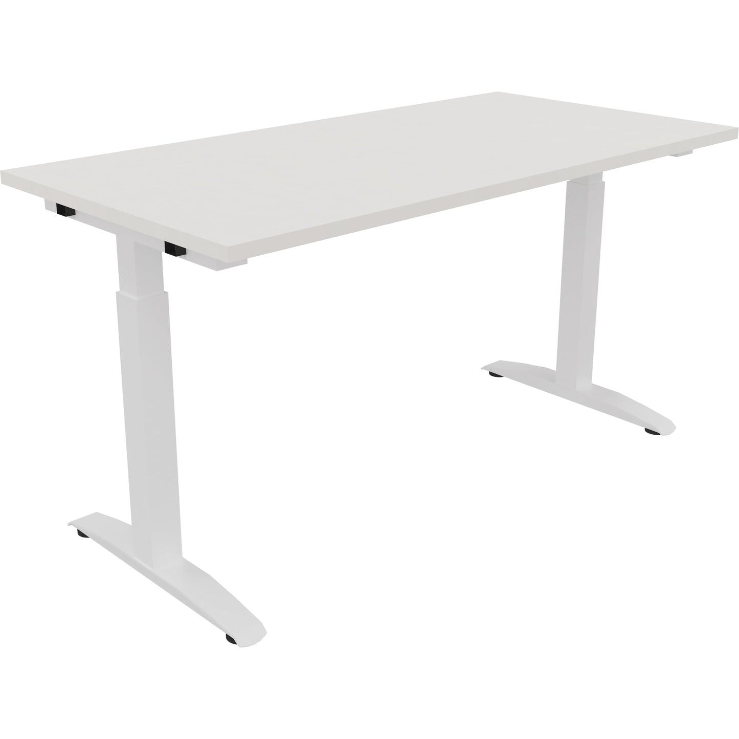 Schreibtisch all in one Maße: 1.400 x 650-850 x 700 mm (B x H x T) Holz diamant weiß