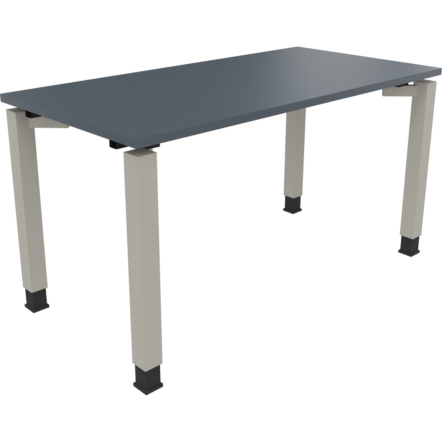 Schreibtisch all in one Maße: 1.400 x 680-820 x 700 mm (B x H x T) Holz lavagrau