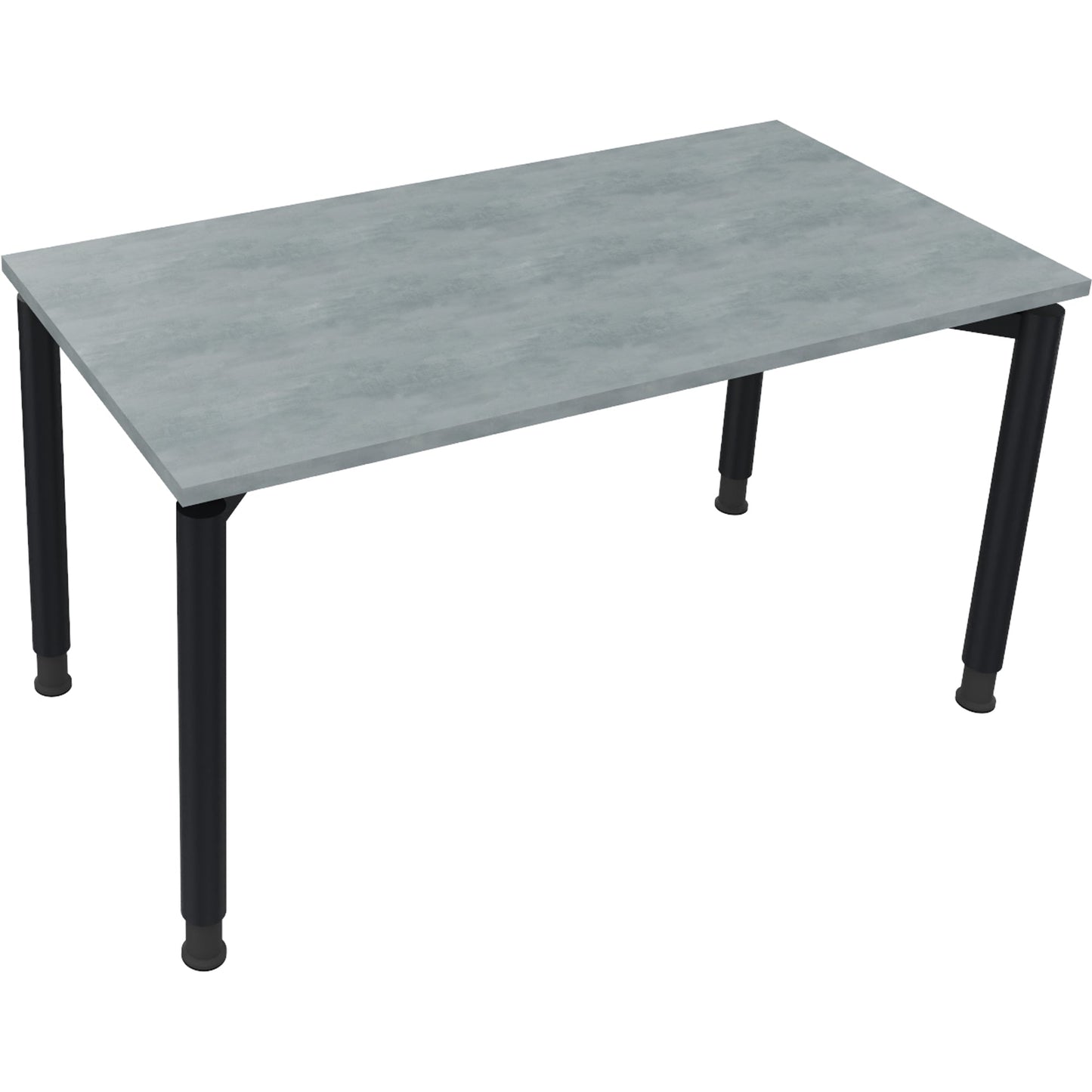 Schreibtisch all in one Maße: 1.400 x 680-820 x 700 mm (B x H x T) Holz beton hell