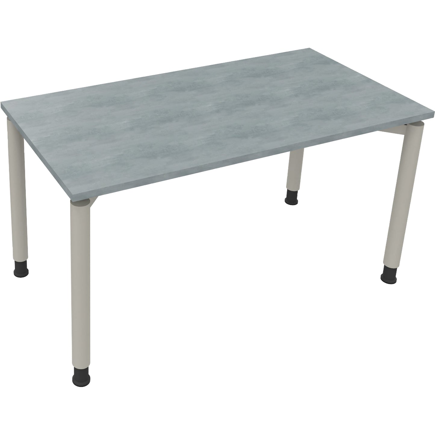 Schreibtisch all in one Maße: 1.400 x 680-820 x 700 mm (B x H x T) Holz beton hell