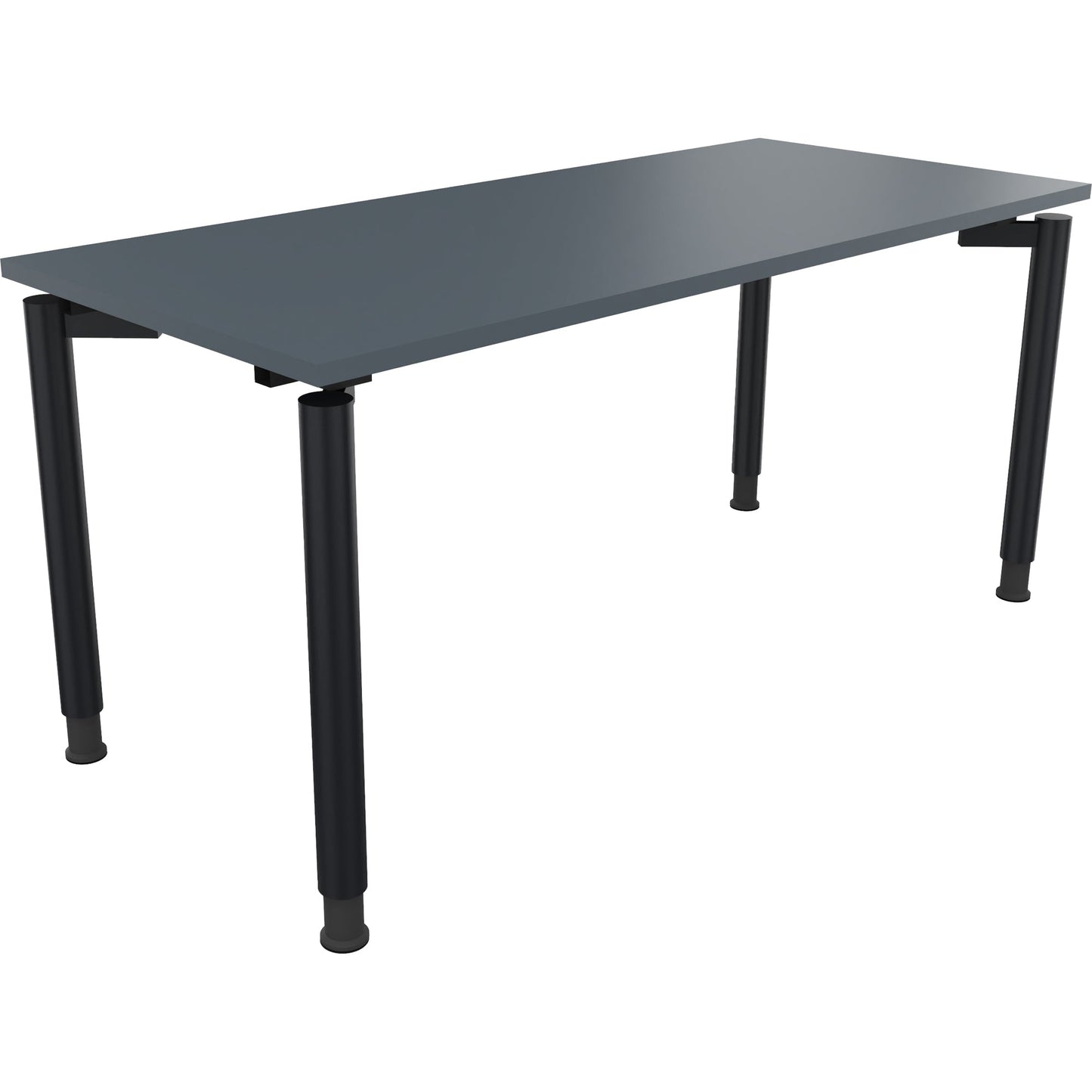 Schreibtisch all in one Maße: 1.600 x 680-820 x 700 mm (B x H x T) Holz lavagrau