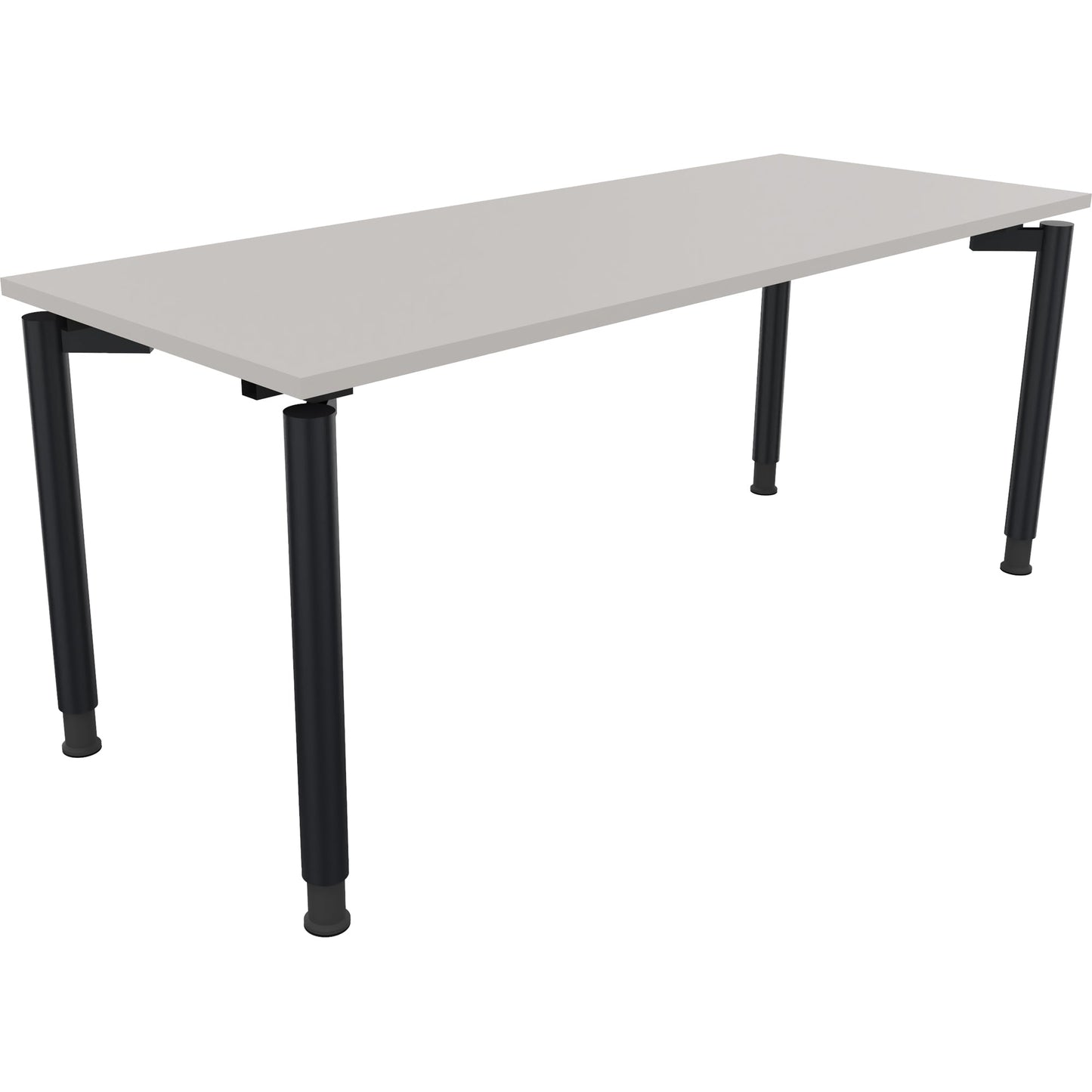 Schreibtisch all in one Maße: 1.800 x 680-820 x 700 mm (B x H x T) Holz lichtgrau