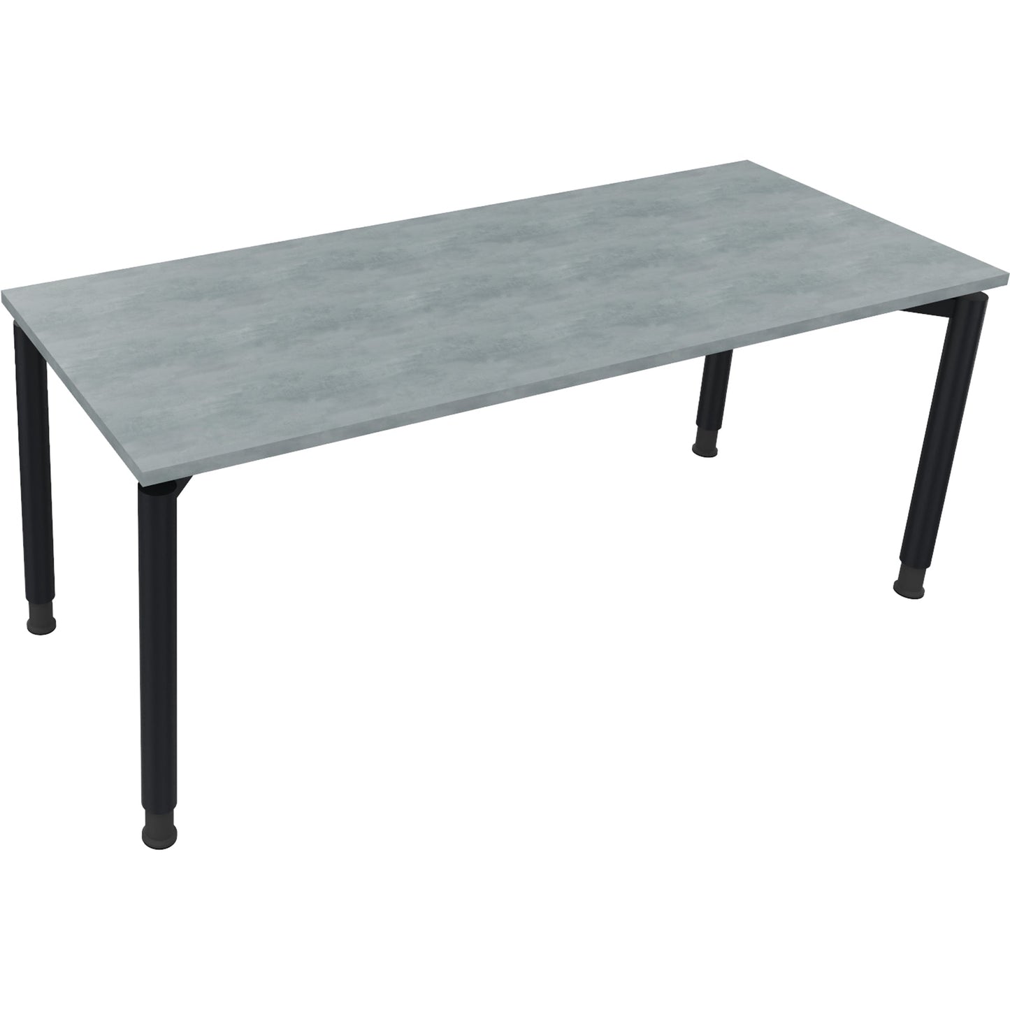 Schreibtisch all in one Maße: 1.800 x 680-820 x 700 mm (B x H x T) Holz beton hell