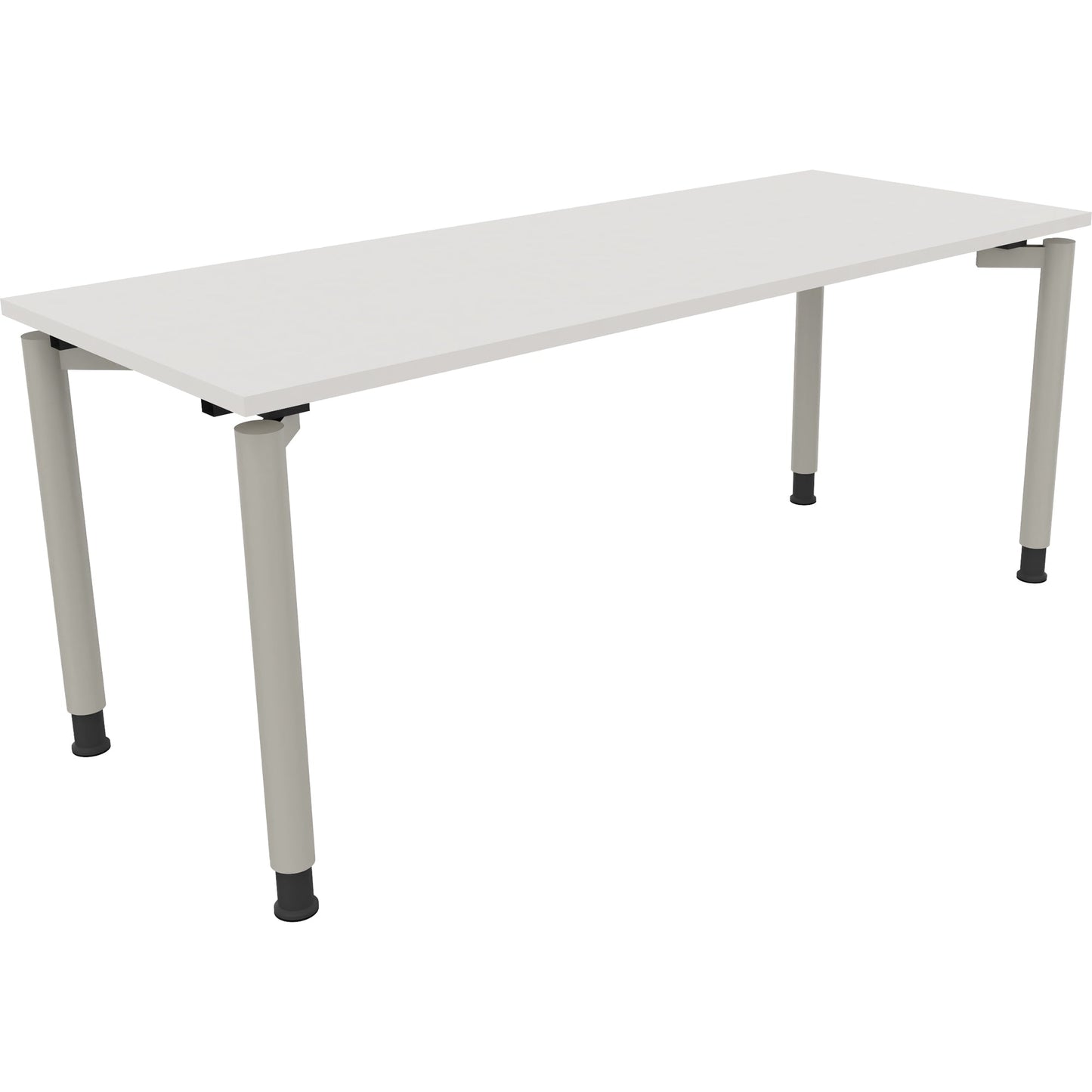 Schreibtisch all in one Maße: 1.800 x 680-820 x 700 mm (B x H x T) Holz diamant weiß