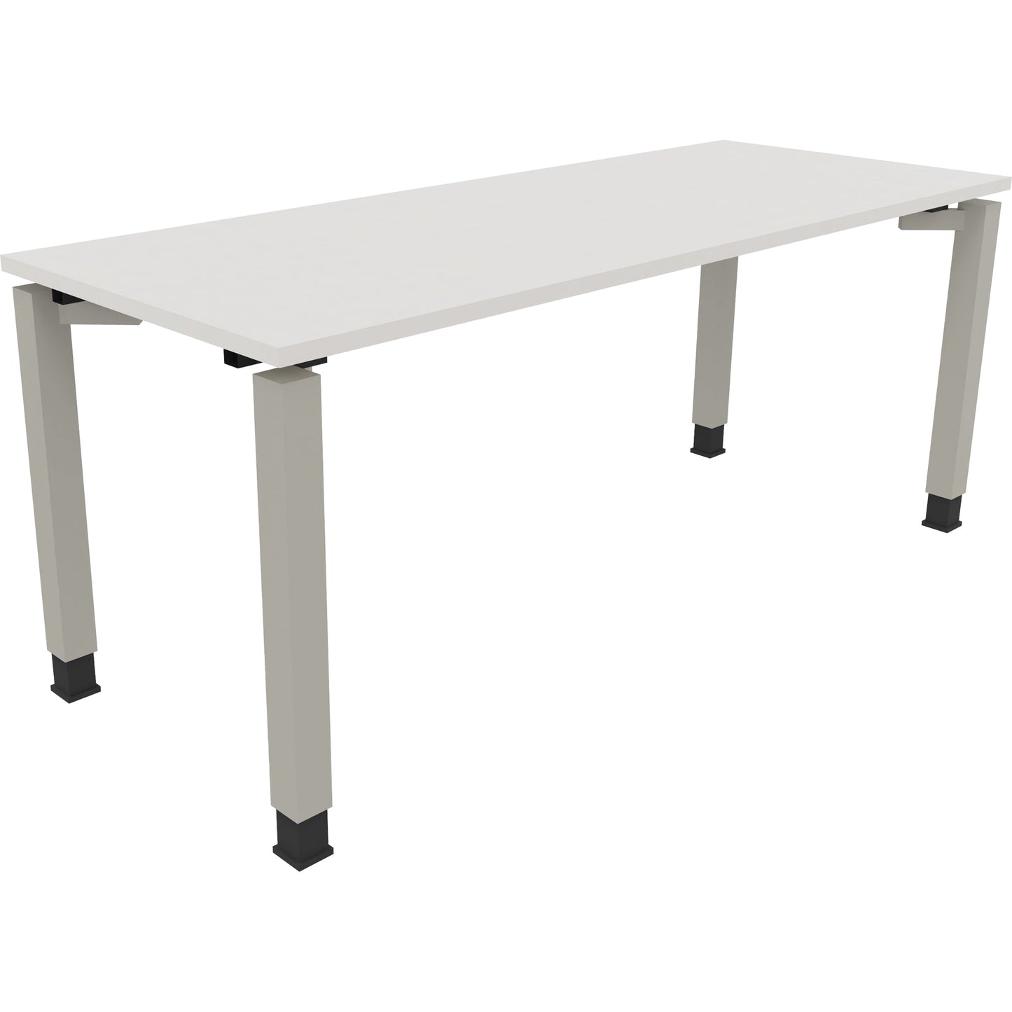 Schreibtisch all in one Maße: 1.800 x 680-820 x 700 mm (B x H x T) Holz diamant weiß