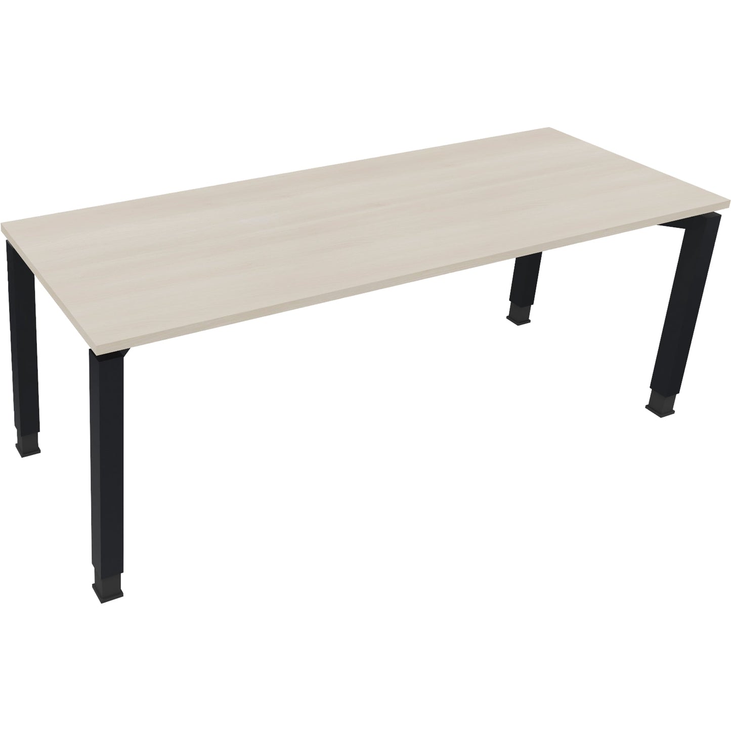 Schreibtisch all in one Maße: 2.000 x 680-820 x 700 mm (B x H x T) Holz akazie hell
