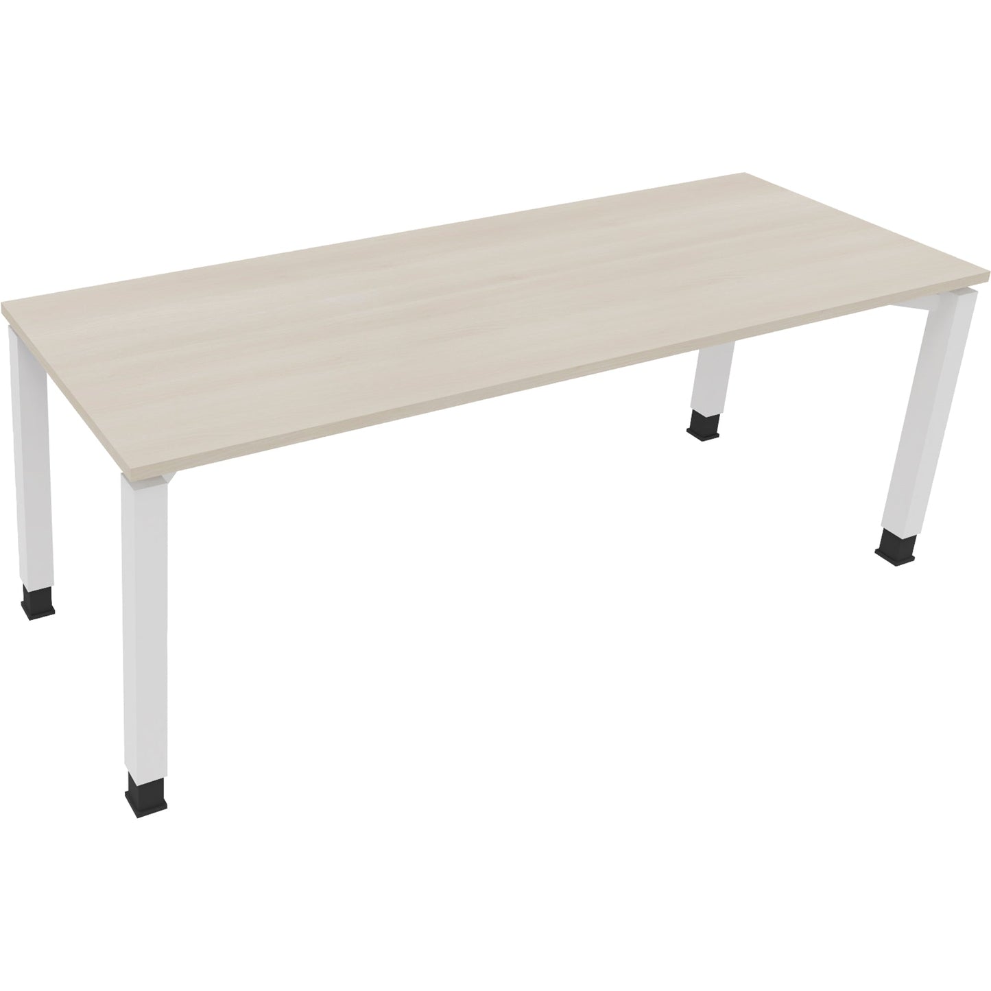 Schreibtisch all in one Maße: 2.000 x 680-820 x 700 mm (B x H x T) Holz akazie hell