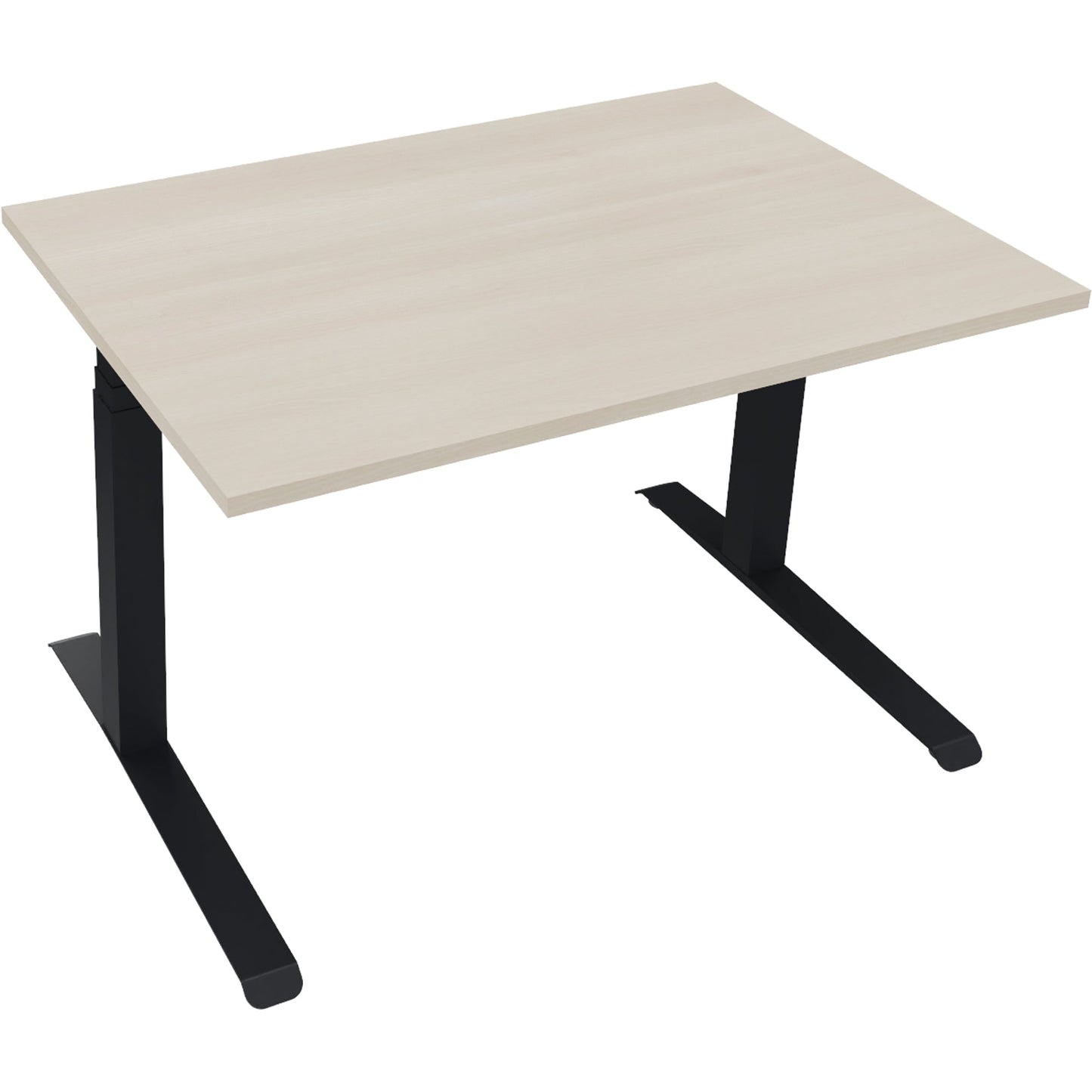 Schreibtisch all in one Maße: 1.200 x 645-1.275 x 800 mm (B x H x T) Holz akazie hell