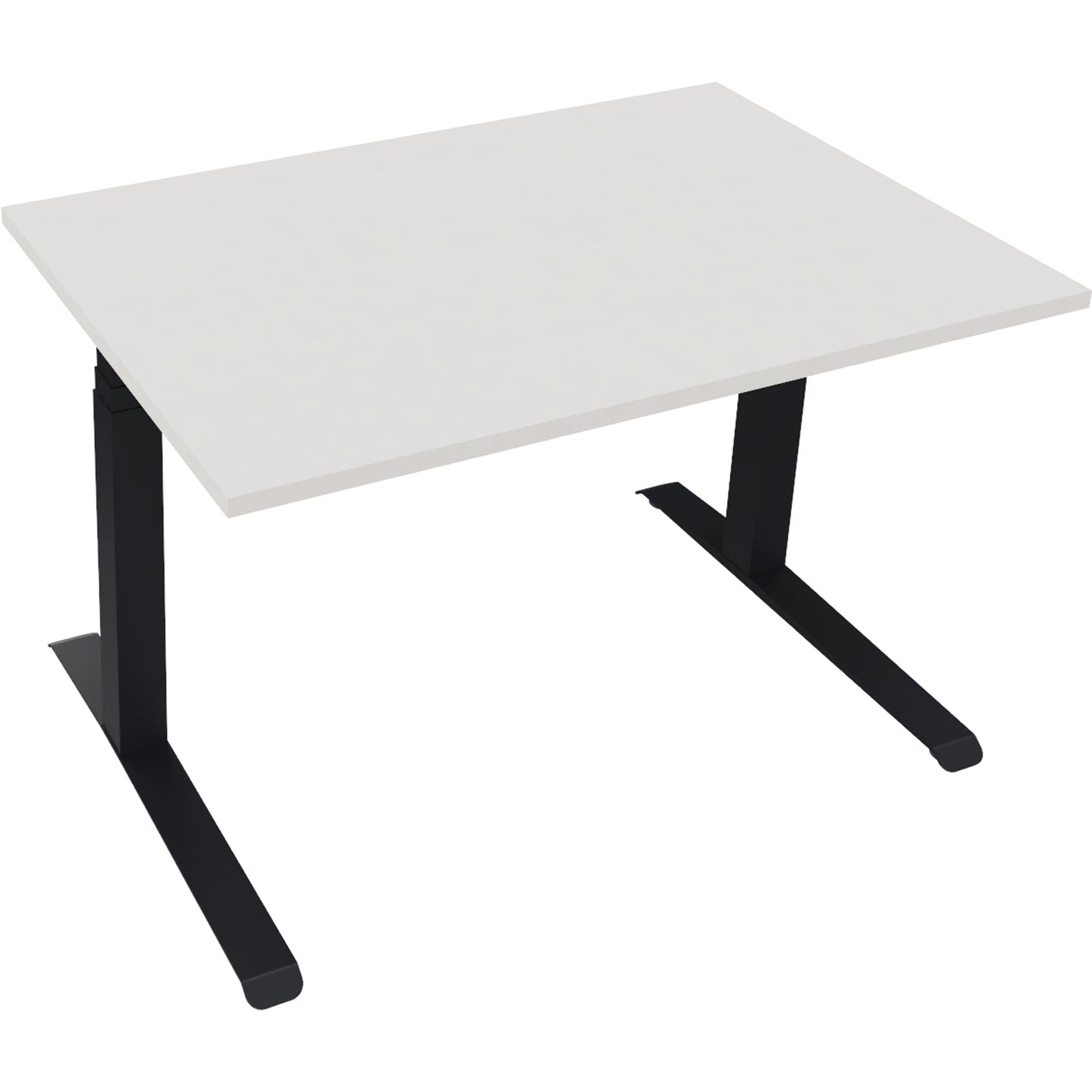 Schreibtisch all in one Maße: 1.200 x 645-1.275 x 800 mm (B x H x T) Holz diamant weiß